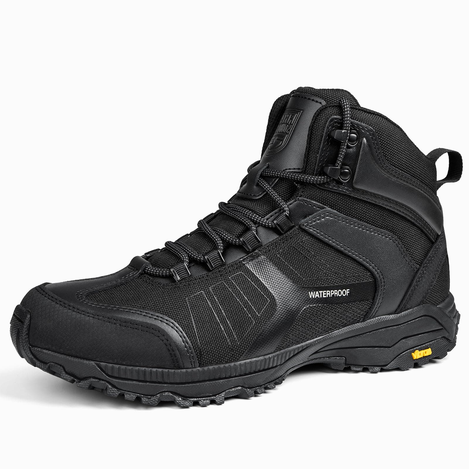 FREE SOLDIERWaterproof Hiking Boots for Men Black Boots Hiking Shoes for Men