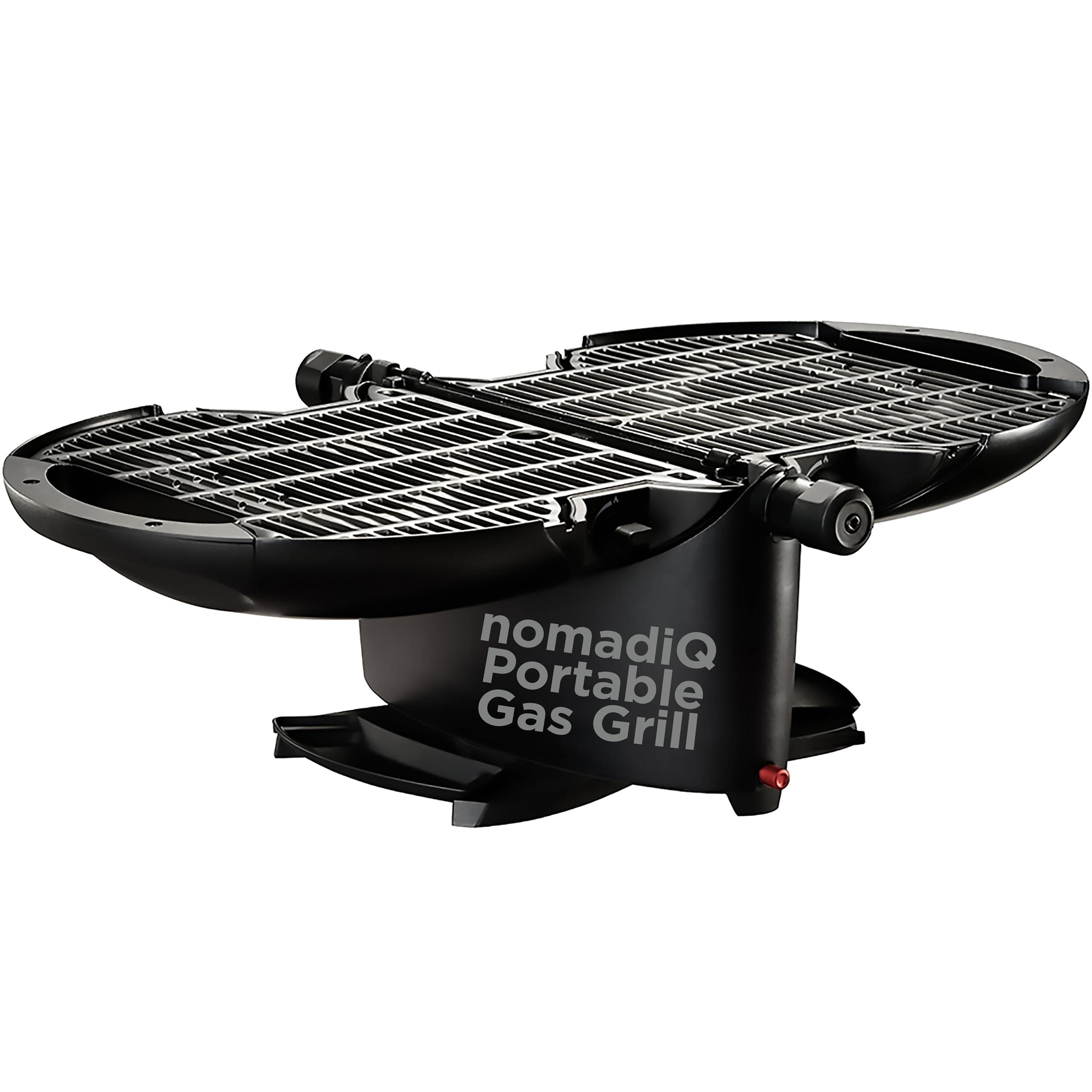 NOMADIQ Portable Propane Gas Grill | Small, Mini, Lightweight Tabletop BBQ | Perfect for Camping, Tailgating, Outdoor Cooking, RV, Boats, Travel (Grill)