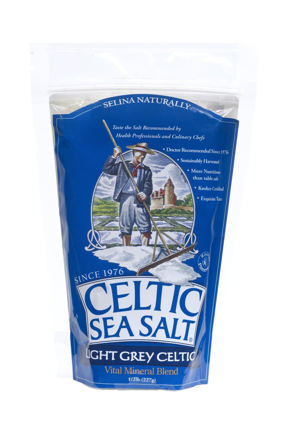 Light Grey, 8 Ounce (Pack of 6) by Celtic Sea Salt