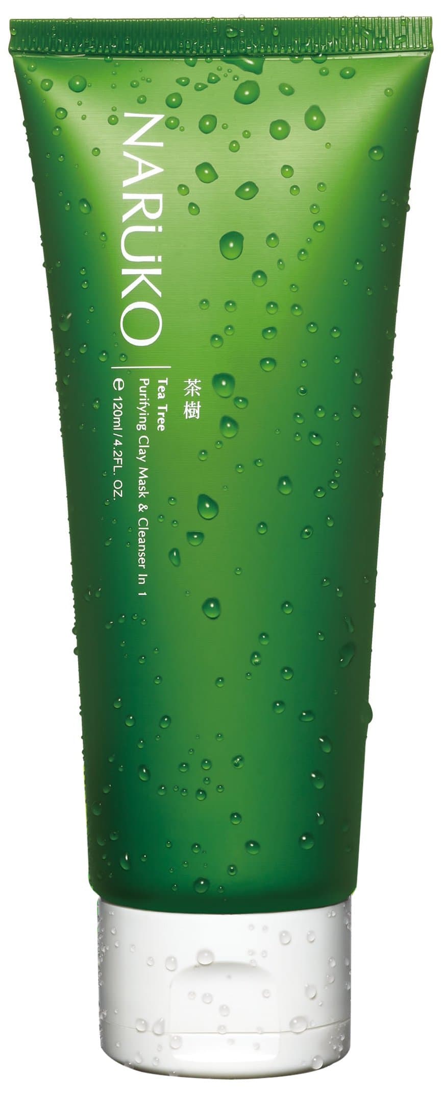 Tea Tree Purifying Kaolin Clay Mask & Facial Cleanser 2 in 1 for Exfoliating, Pore Clearing, Oil-absorbing 4.2 OZ