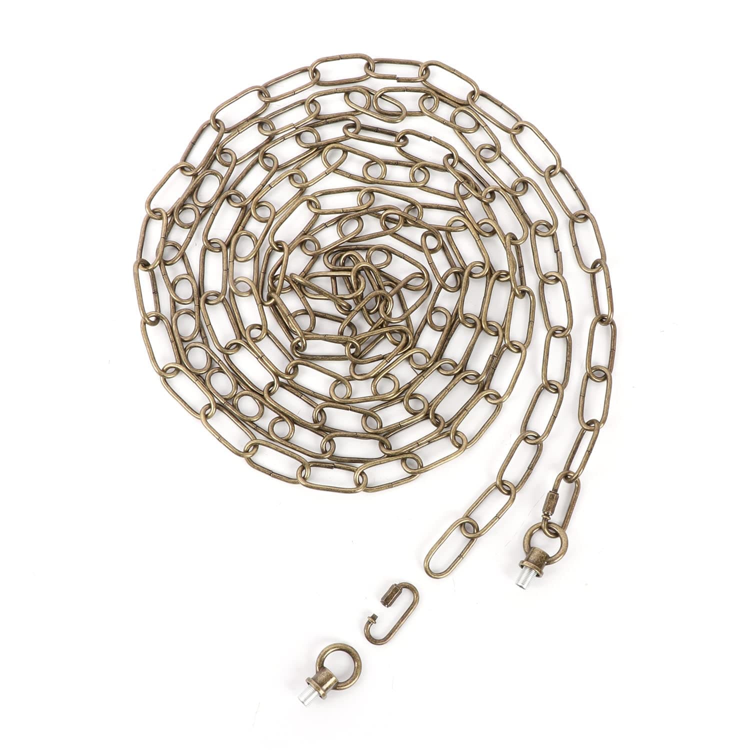 Giluta Antique Bronze Pendant Light Fixture Chain Heavy Duty 15 Feet Chandelier Chain Hanging Extension for Fruit Basket Lantern Plant Supports to 65 lbs Maximum Weight