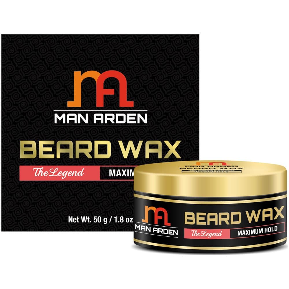 Man Arden Beard & Mustache Wax Legend (Maximum Hold, No sulphates, No Paraben) - 50 g