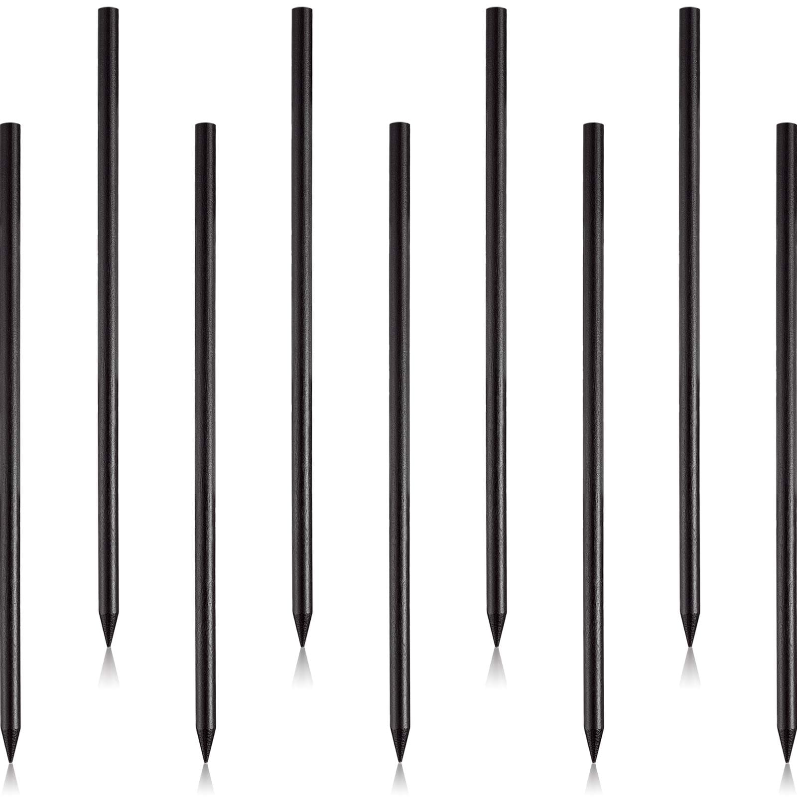 Chuangdi 40 Pieces Vintage Wood Hair Sticks Pencil Hair Sticks Chopstick Hair Clip Long Hairpins, Chinese Hair Chopsticks for Women and Girls Bun Hairstyles Decorative Holder, Black
