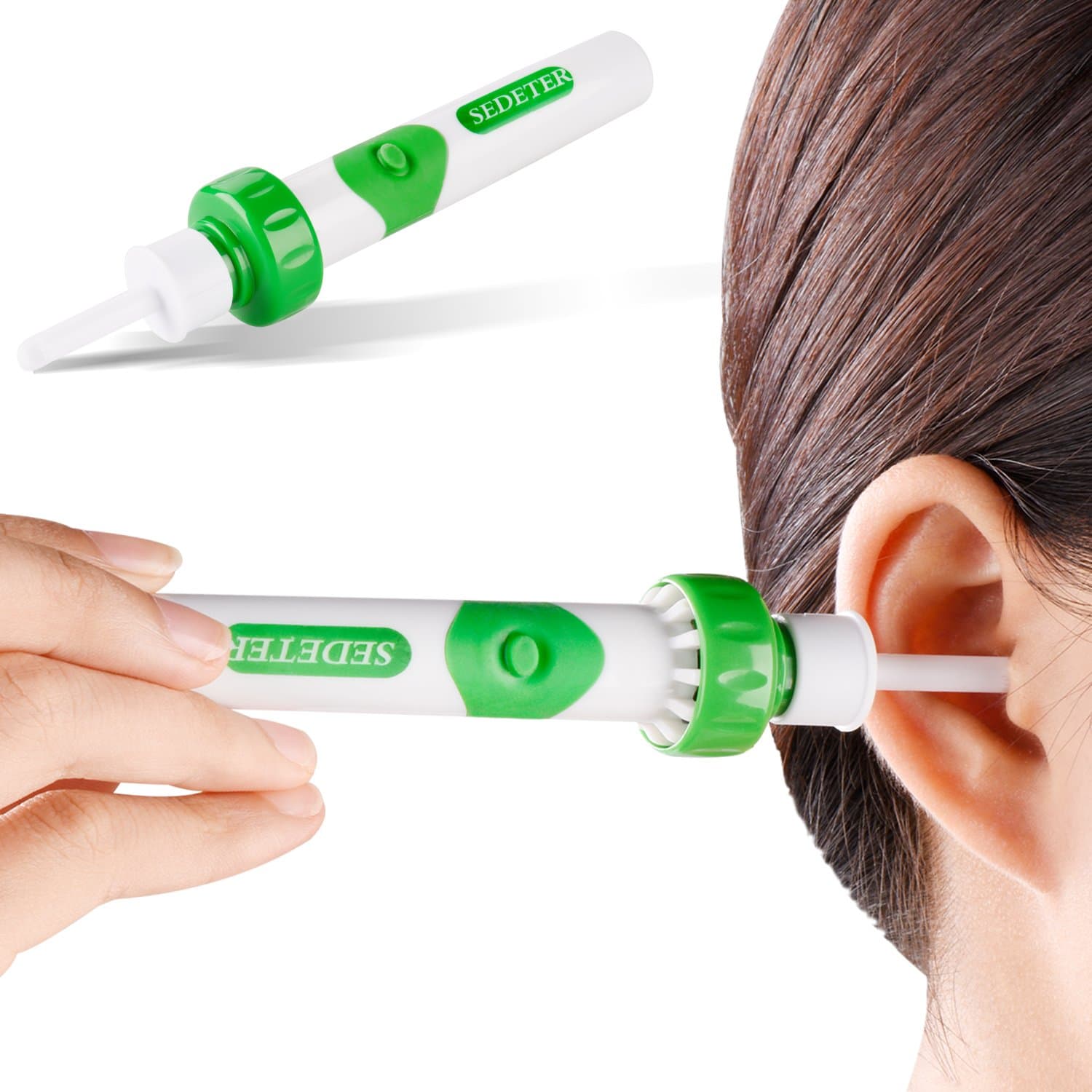 SEDETER New Upgrade Electric Massage Ear Wax Removal Kit Soft Ear Wax Cleaner/Ear-Pick/Curette