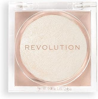 Makeup Revolution Beam Bright Highlighter, All Over Face Glow, Powder To Liquid Formula, 4 Different Shades, Diamond Glow, 2.45 Grm (Pack of 1)