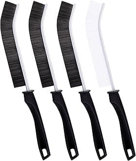 Ginsco 4Pcs Gap Cleaning Brush, Hard Bristle Brush for Cleaning, Crevice Cleaning Tool Multifunctional Brushes for Household Use, Small Cleaning Brush for Shutter Door Window Track Kitchen