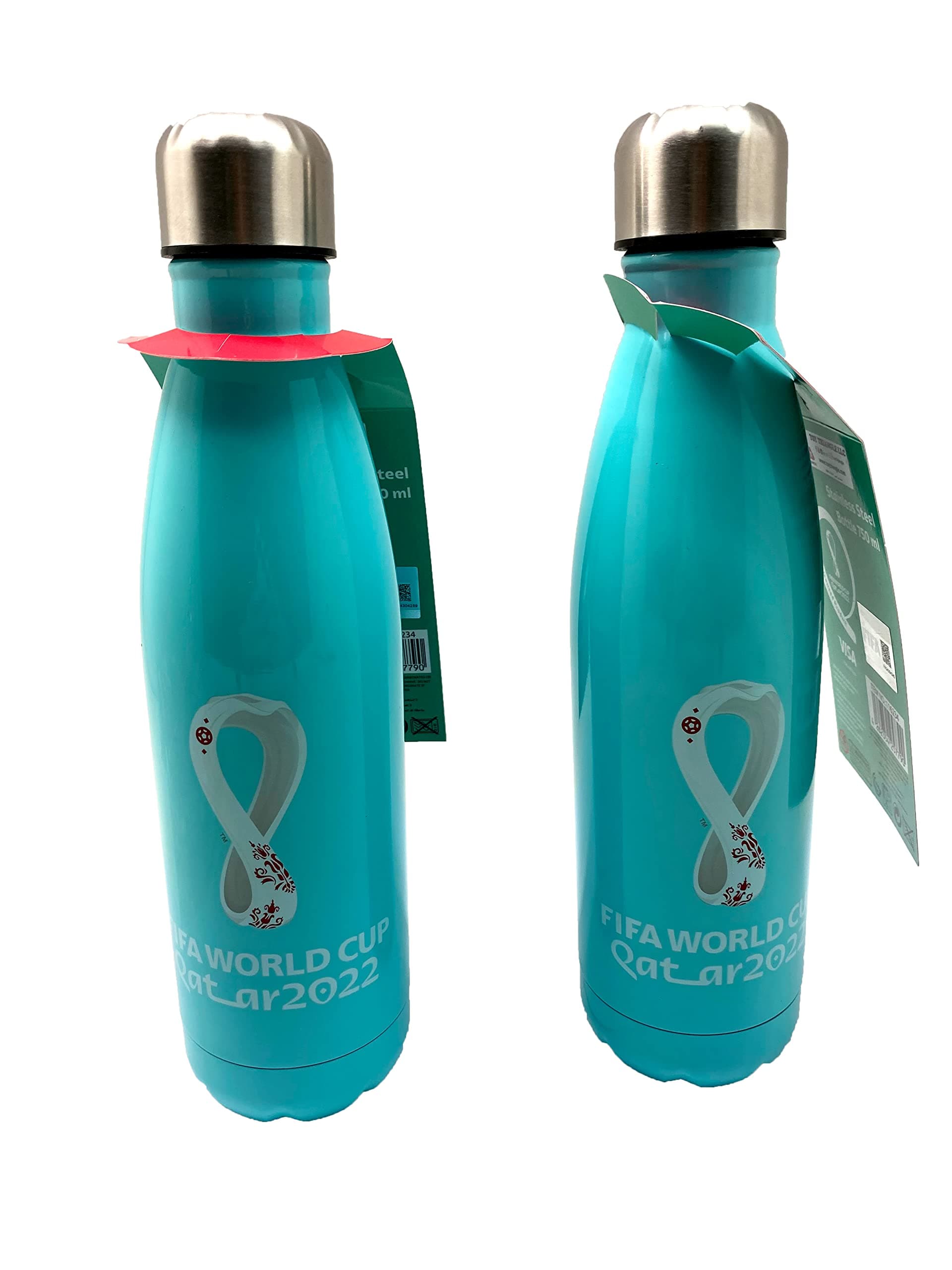 Fifa 116234 wc 2022 emblem thermos stainless steel bottle 750ml official-t