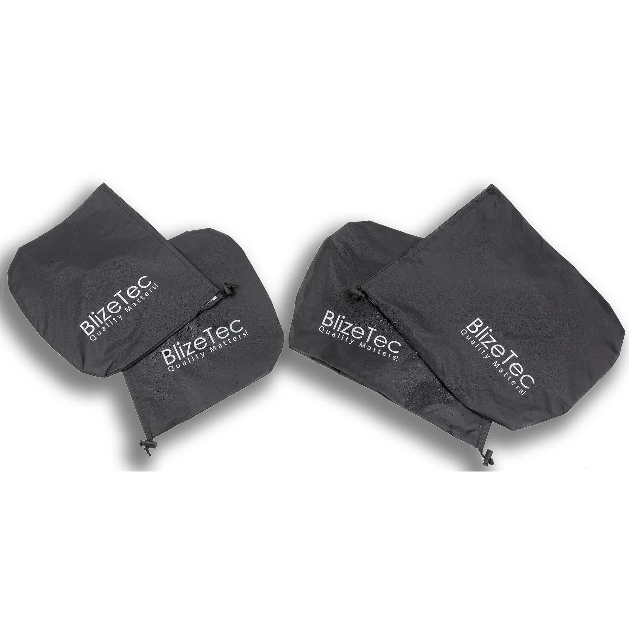 Car Side Mirror Covers: BlizeTec Rain, Ice and Snow Protectors; Universal Design to Fit Most Car, Suv and Van (4 pcs)