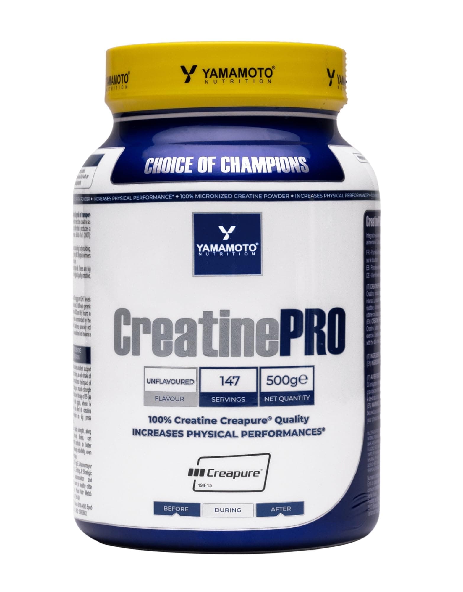 YAMAMOTO NUTRITION Crea Powder Creapure® Quality 500 Grams
