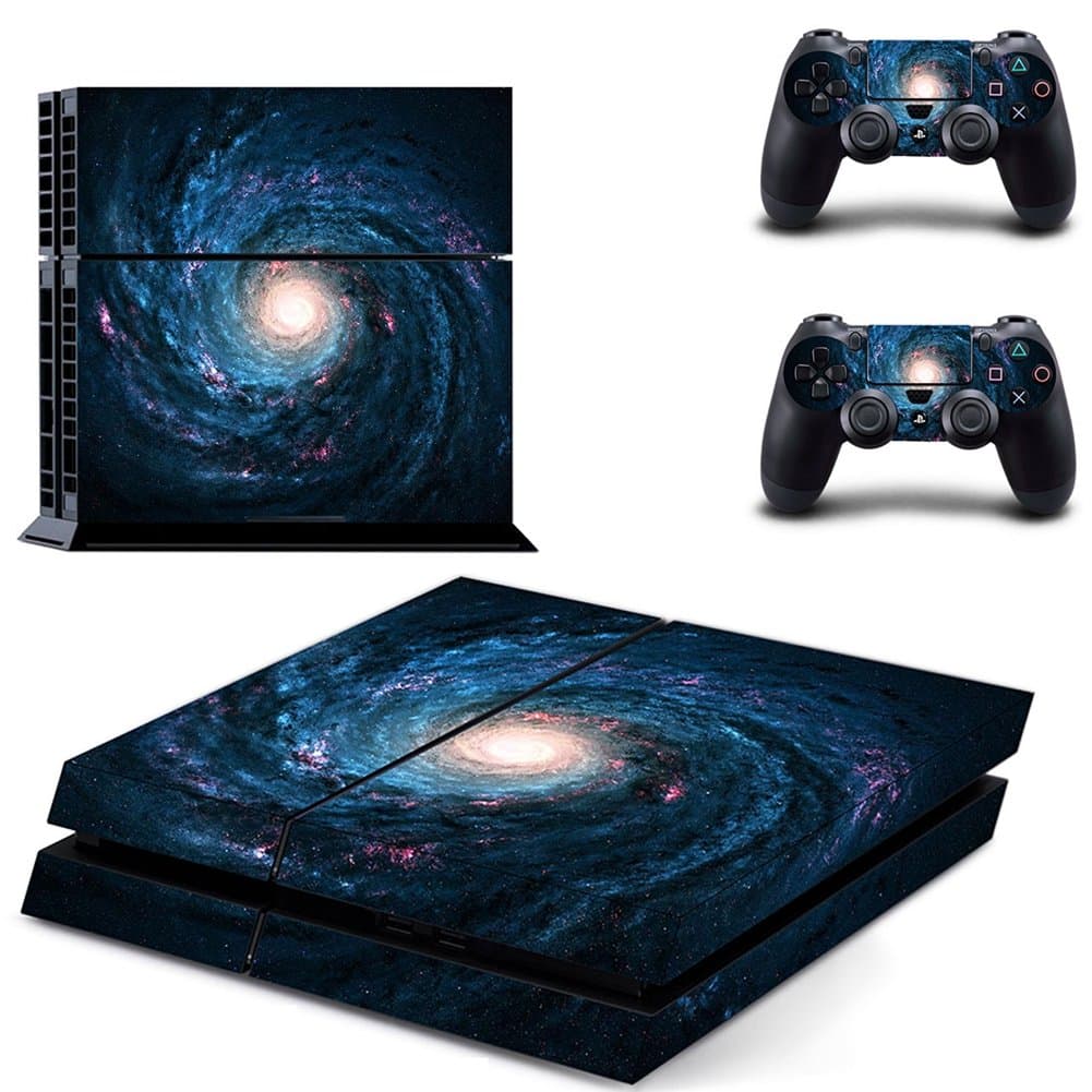 SKINOWN Whole Body Vinyl Skin Sticker Decal Cover for Playstation 4 System Console and Controllers