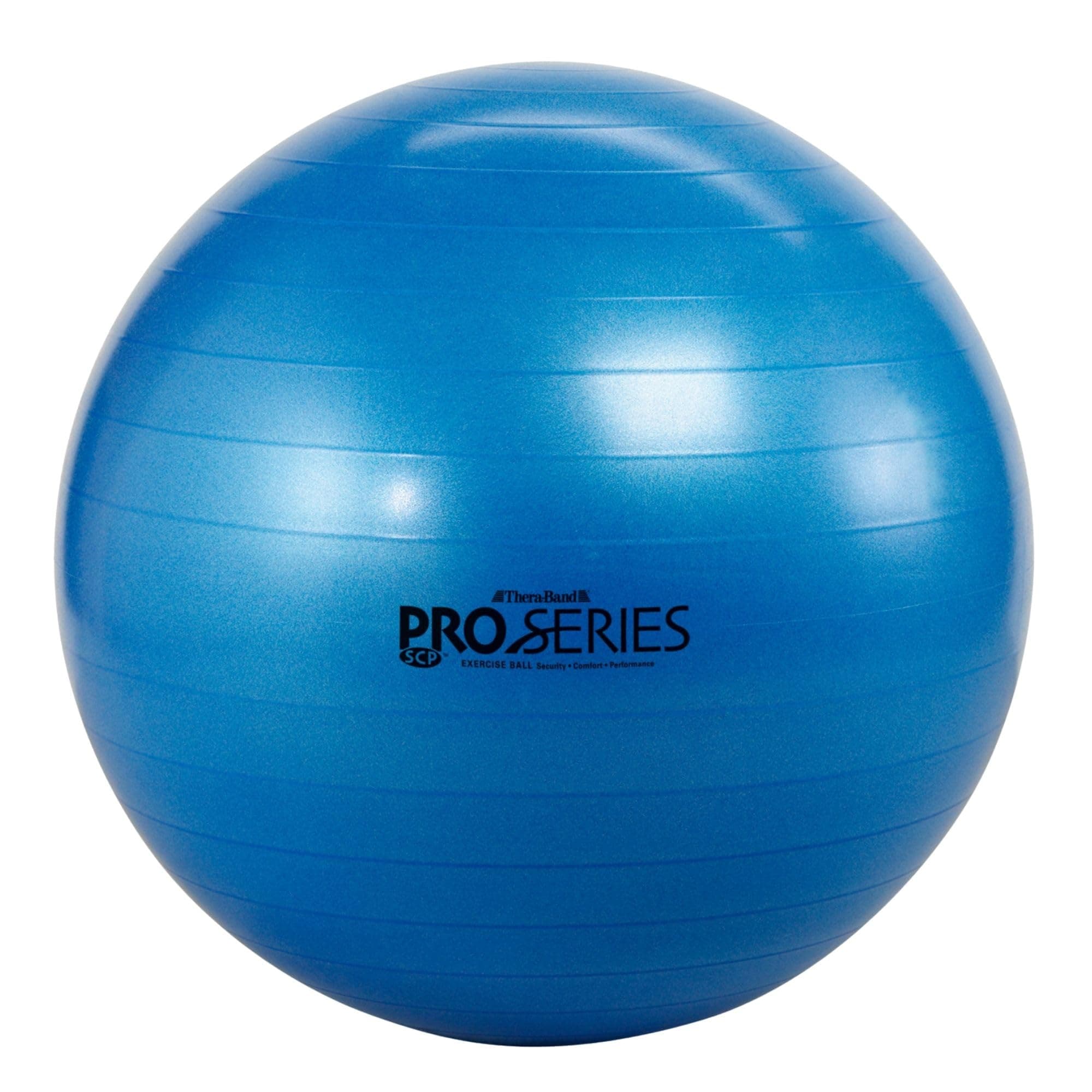 Pro Series Exercise Ball, 30" Blue Stability Ball for 6'2"–6'8" Users, Anti-Burst Yoga & Pilates Ball, Balance & Core Trainer, For Athletes Fitness at Gym & Home