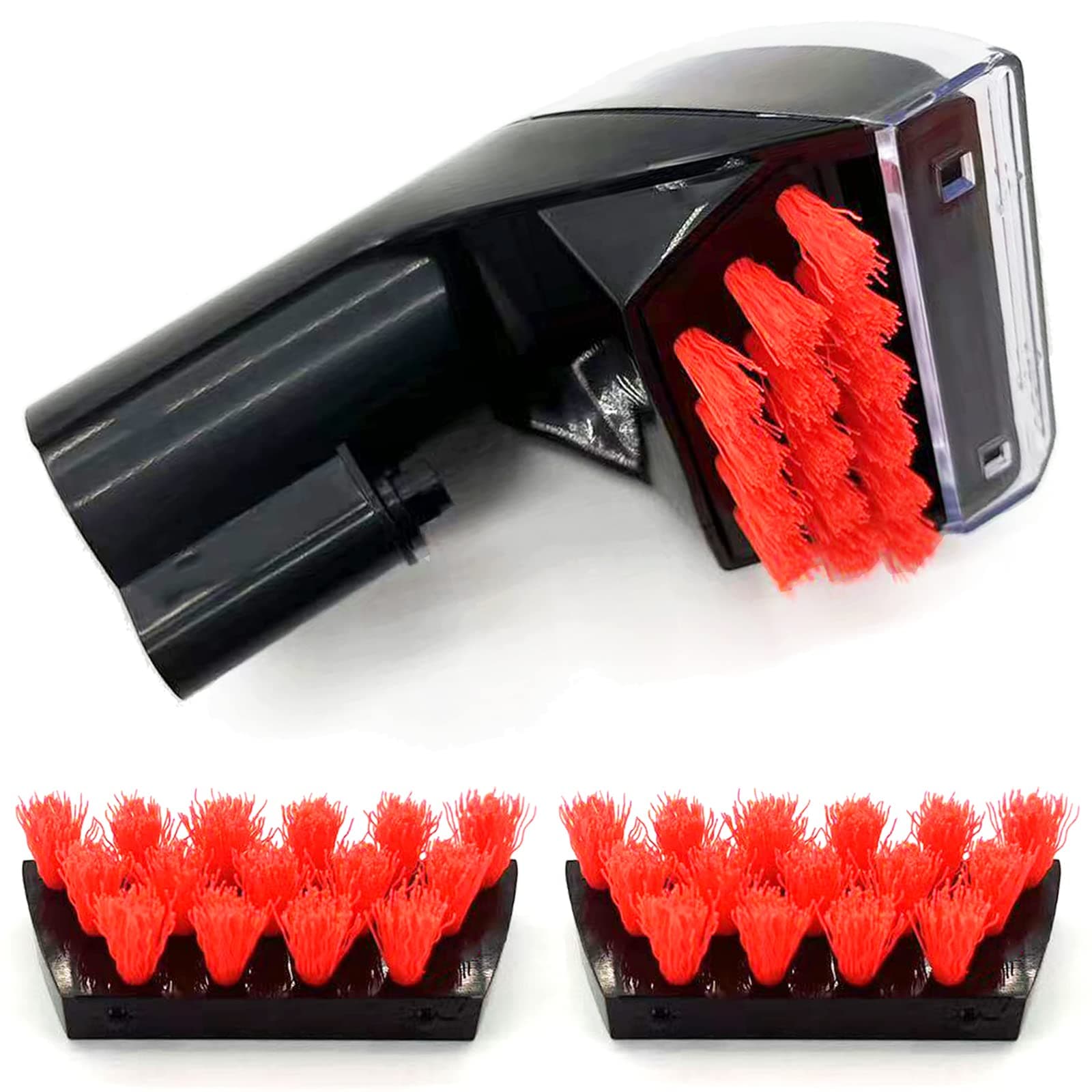 1400B Little Green 3" Tough Stain Brush Tool Replacement for Bissell Little-Green Upright &Portable Carpet Cleaners for 1400B 4075 1425 3860 1400W 1400 3353 1844 2290A Series,Black,1+2 brushes