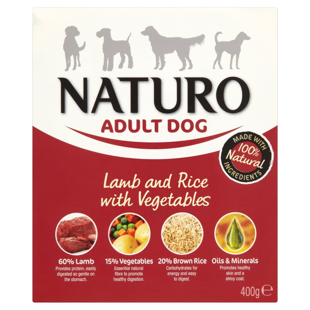 Wet Dog Food Adult Lamb and Rice 400 g (Pack of 10)