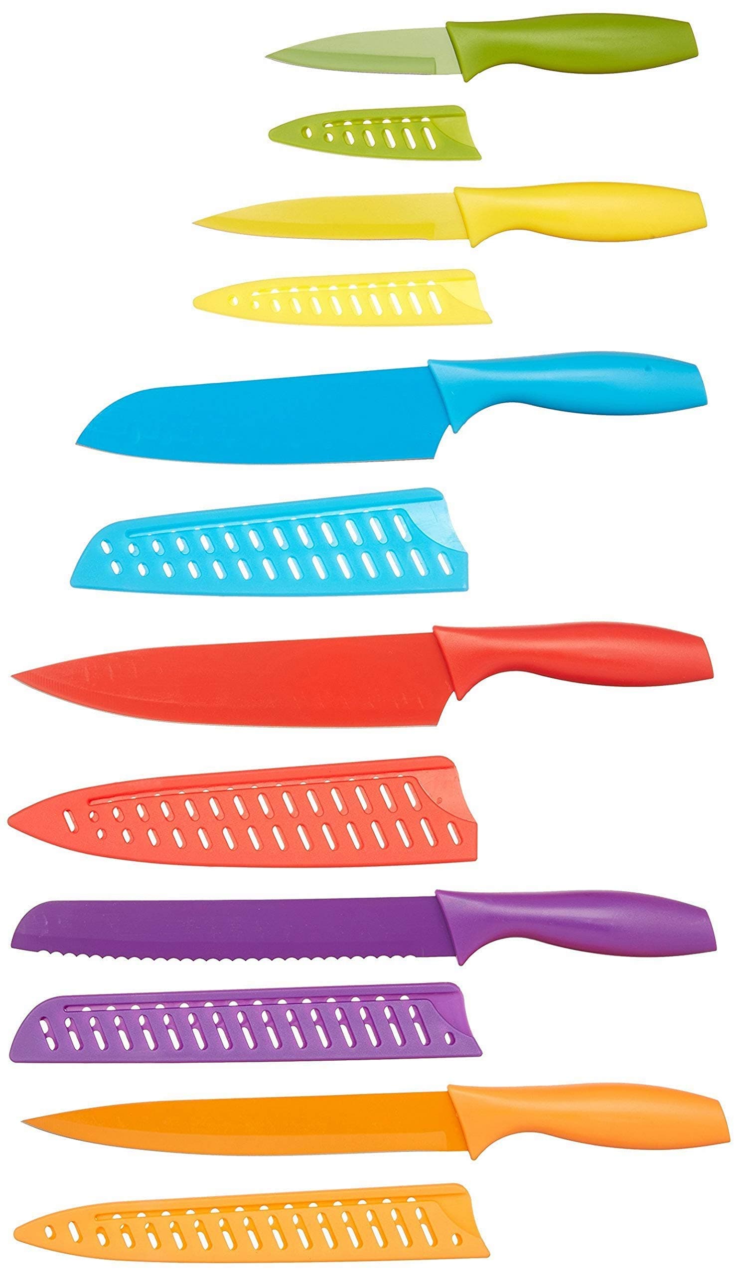 12-Piece Knife Set, Multicolor