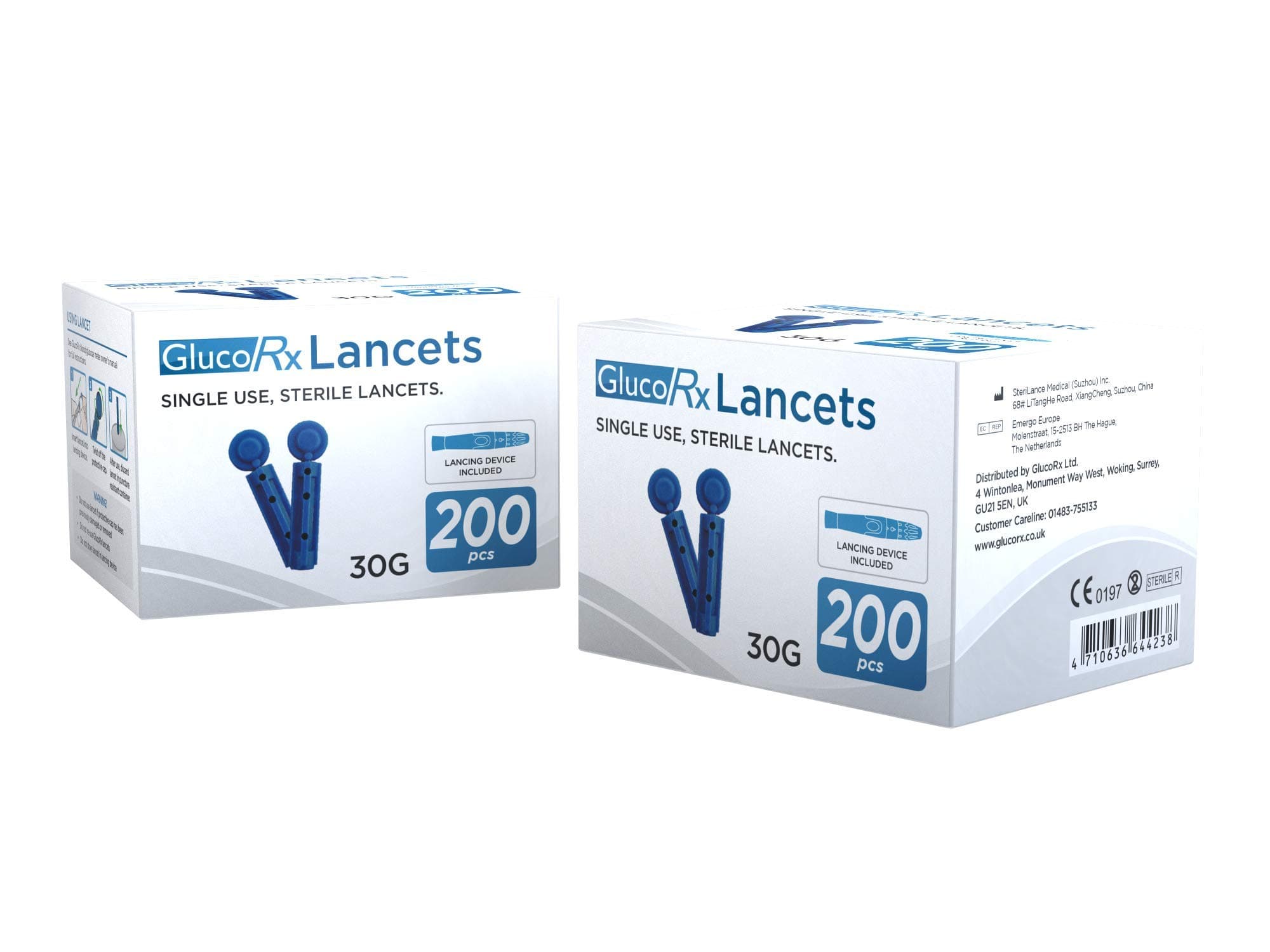 Sterile Lancets (30g), 200 Pack