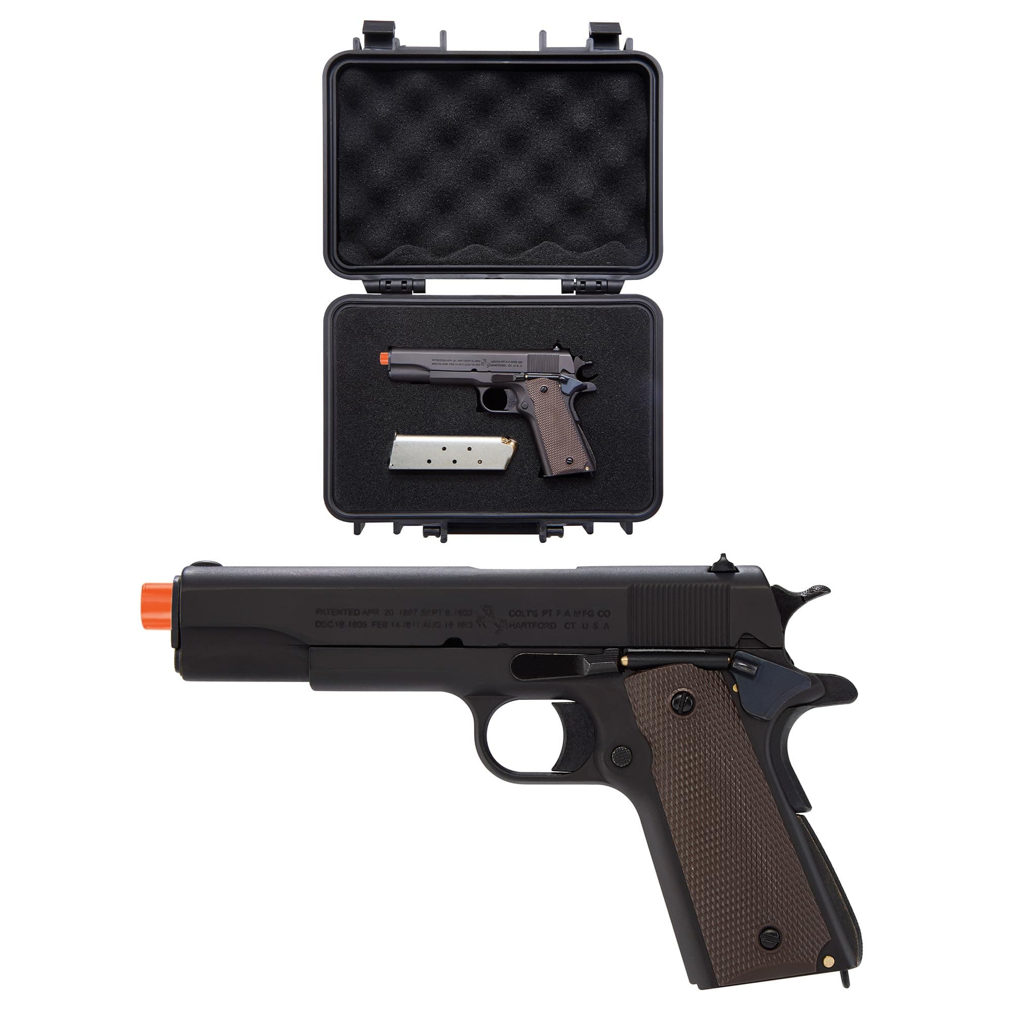 MASSIMO PRECISION Miniature M1911 Model Kit 1:2.05 Scale - Metal Build Model Set for Desktop Display - Gift for Enthusiasts & Collectors - No Shooting Function (Black-B)