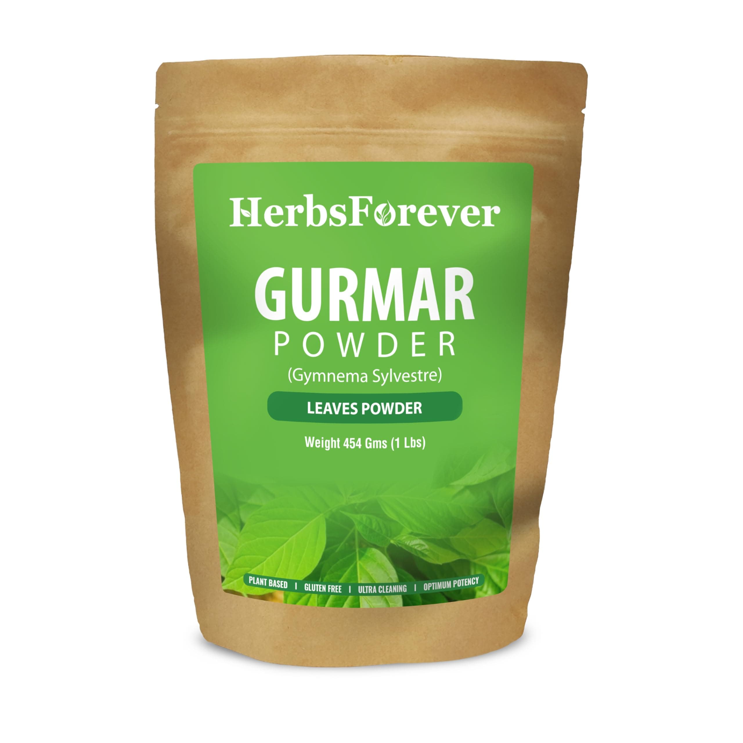 Herbsforever Gurmar Powder – Leaves Powder – Gymnema Sylvestre – Support Healthy Sweet Level – Non GMO, Organic, Vegan – 230 GMS