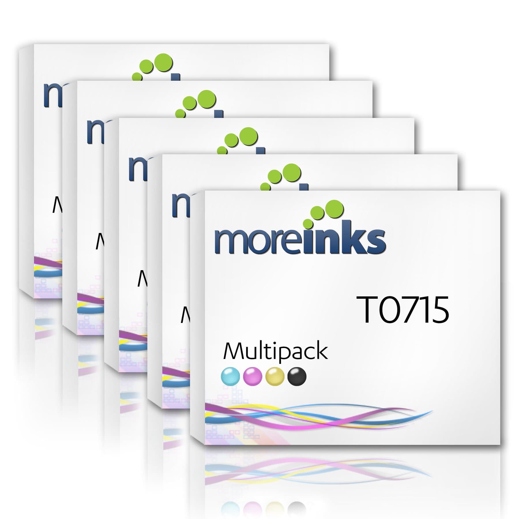 20 Moreinks Compatible Ink Cartridges to replace T0715 / T0895 / Cyan / Magenta / Yellow / Black (x5) / for use with Epson Stylus SX415 SX218 SX515W SX510W SX215 SX205 SX400 SX110 SX100 SX410 SX105 SX600FW S21 SX115 SX405 S20 SX200 SX610FW Wifi SX210 DX8400 DX8450 DX7400 DX8000 D120 Network DX7000F DX9400F DX7450 DX400 & Range D78 D92 DX4000 DX4050 DX4400 DX4450 DX5000 DX5050 DX6000 DX6050 DX6050EN Office BX300F BX600FW BX610FW BX310FN B40W BX510 Printers