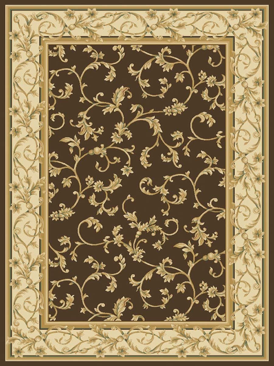 Central Oriental Radiance Felix Area Rug, 5-Feet 3-Inch by 7-Feet 7-Inch, Brown