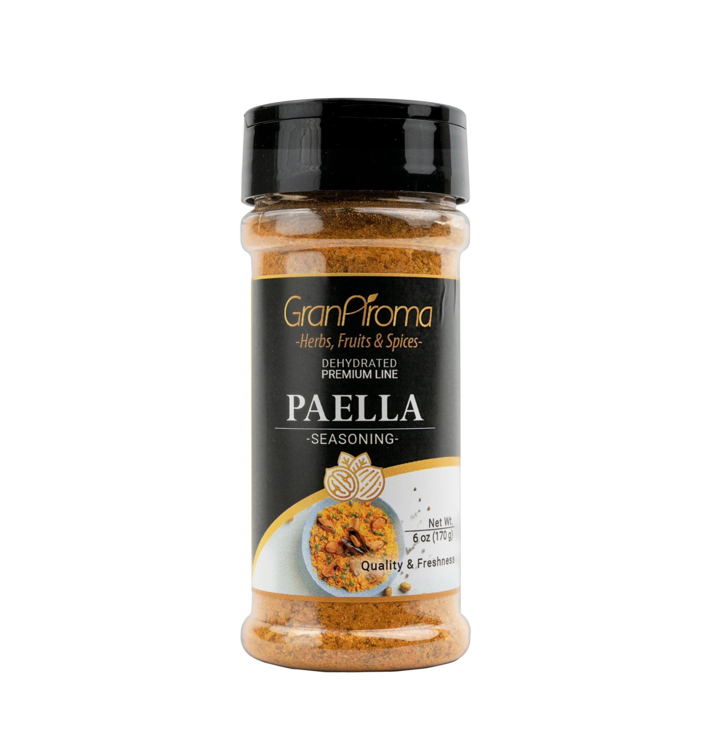 Paella Seasoning, Authentic Spice Blend, Contains Saffron, Spanish Cuisine (6 Ounce)