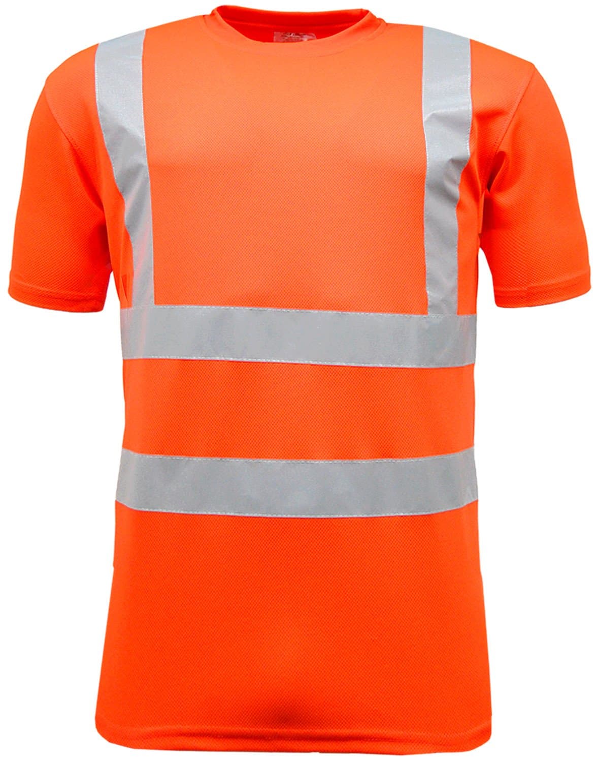 Hi Vis Short Sleeve Safety Work Crew Neck T Shirt EN471