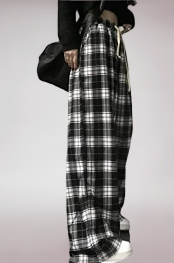 Plaid Pants for Women Goth Pants Alt Pants Baggy Pants for Women Alt Clothing Alternative Clothing