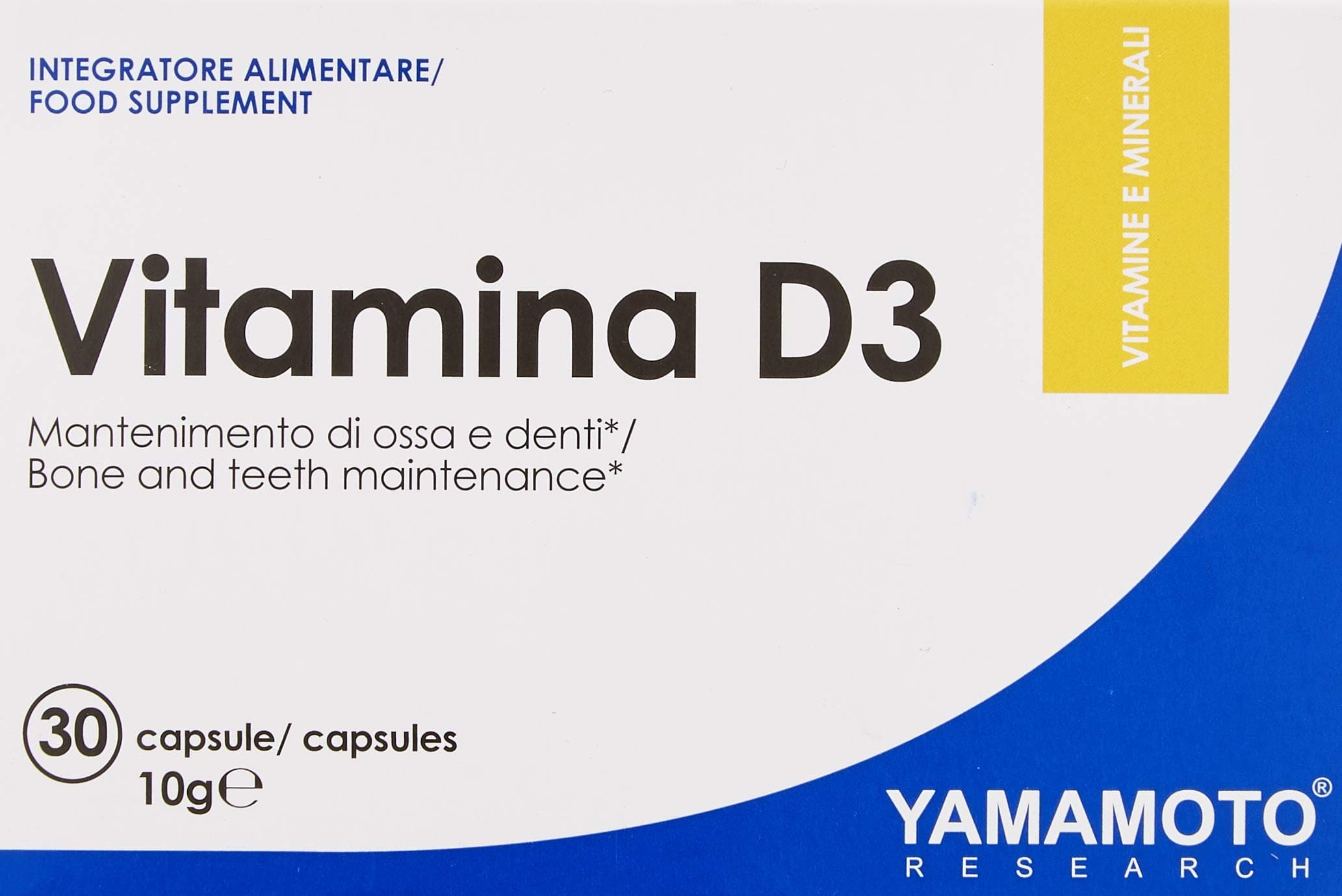 Yamamoto Nutrition Vitamina D3, 30 caps, 25 g