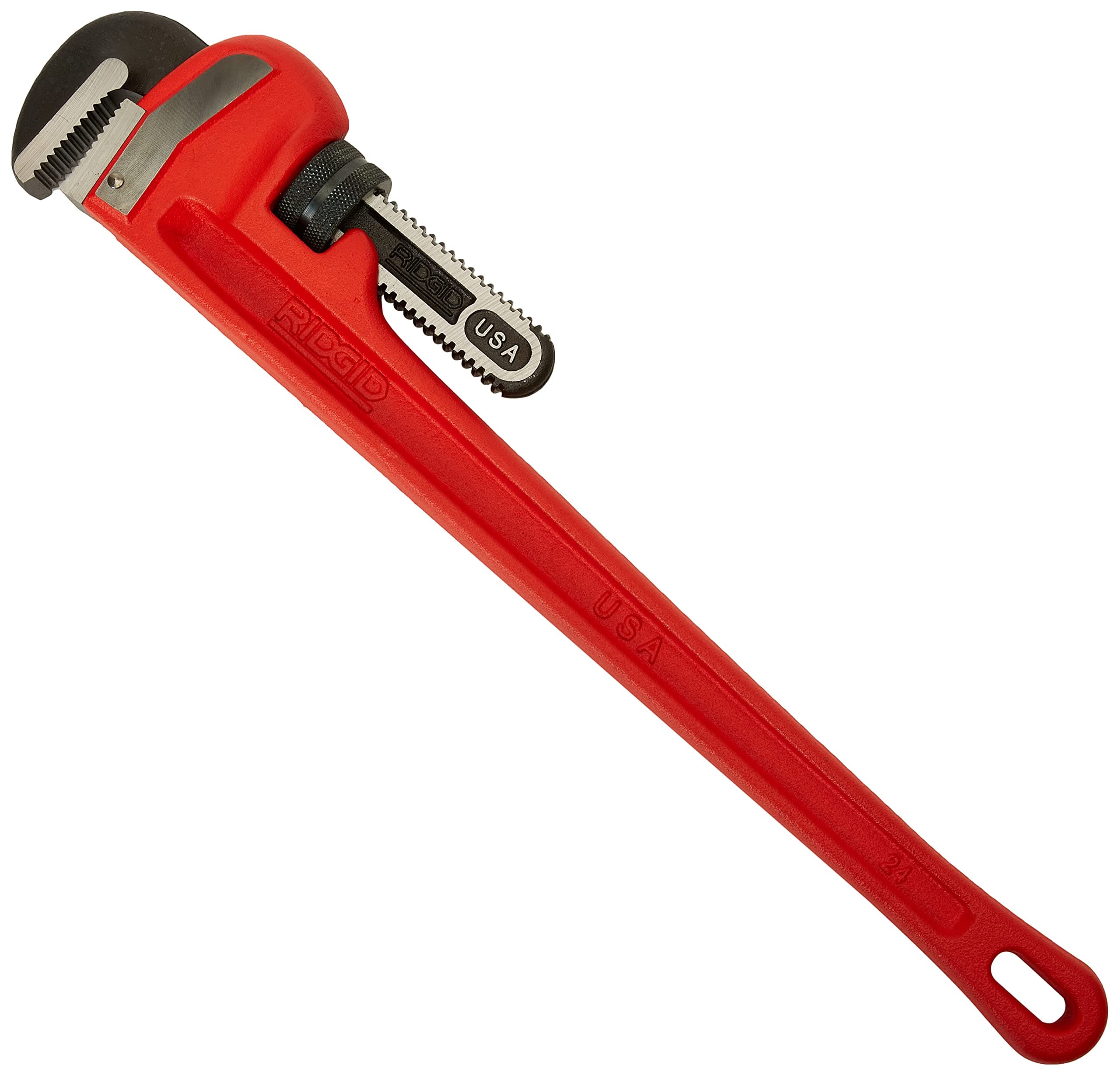 31030 Model 24 Heavy-Duty Straight Pipe Wrench, 24-inch Plumbing Wrench