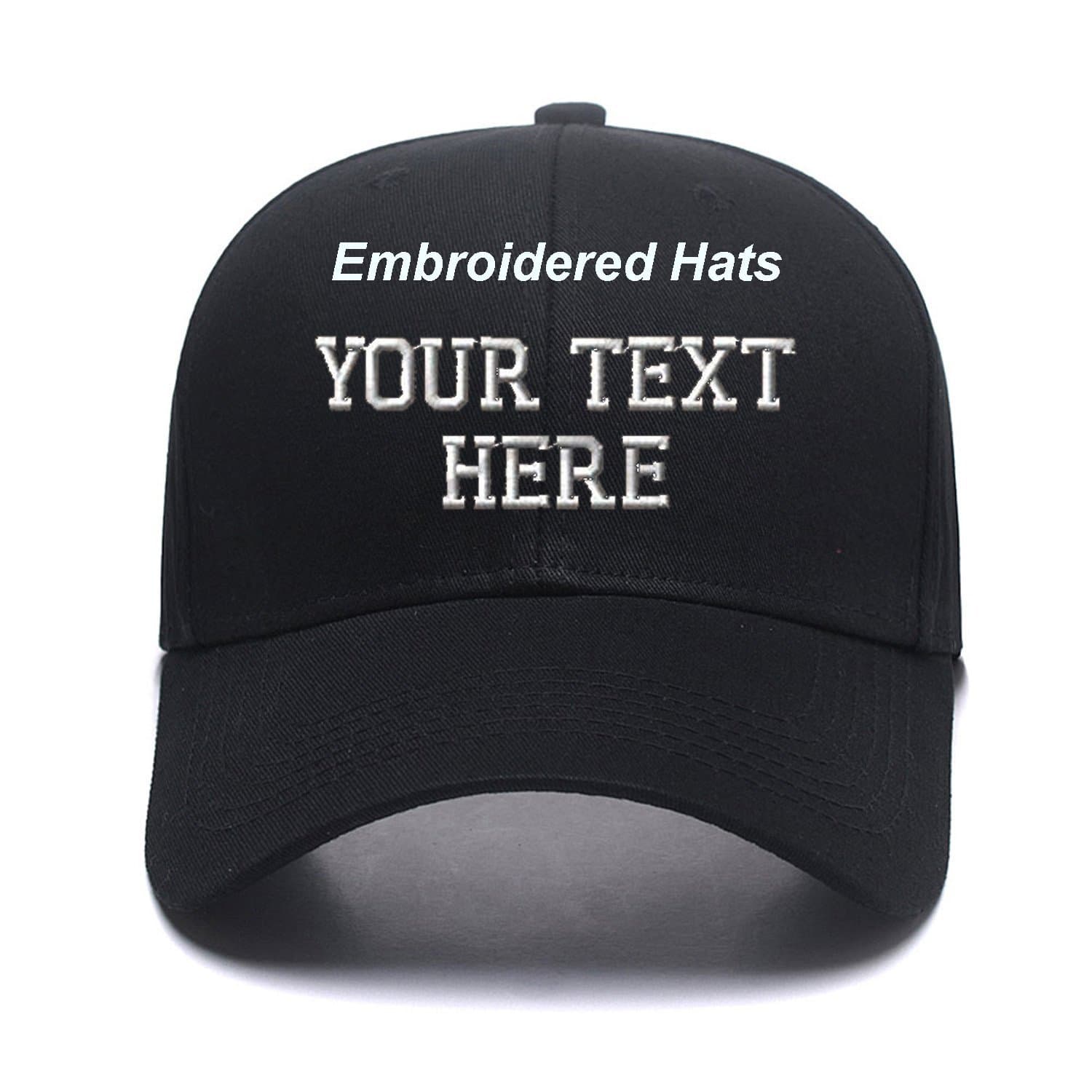 - Custom Embroidered Hats Your Own Text Curved Bill Hip Hop Snapback Baseball Hats