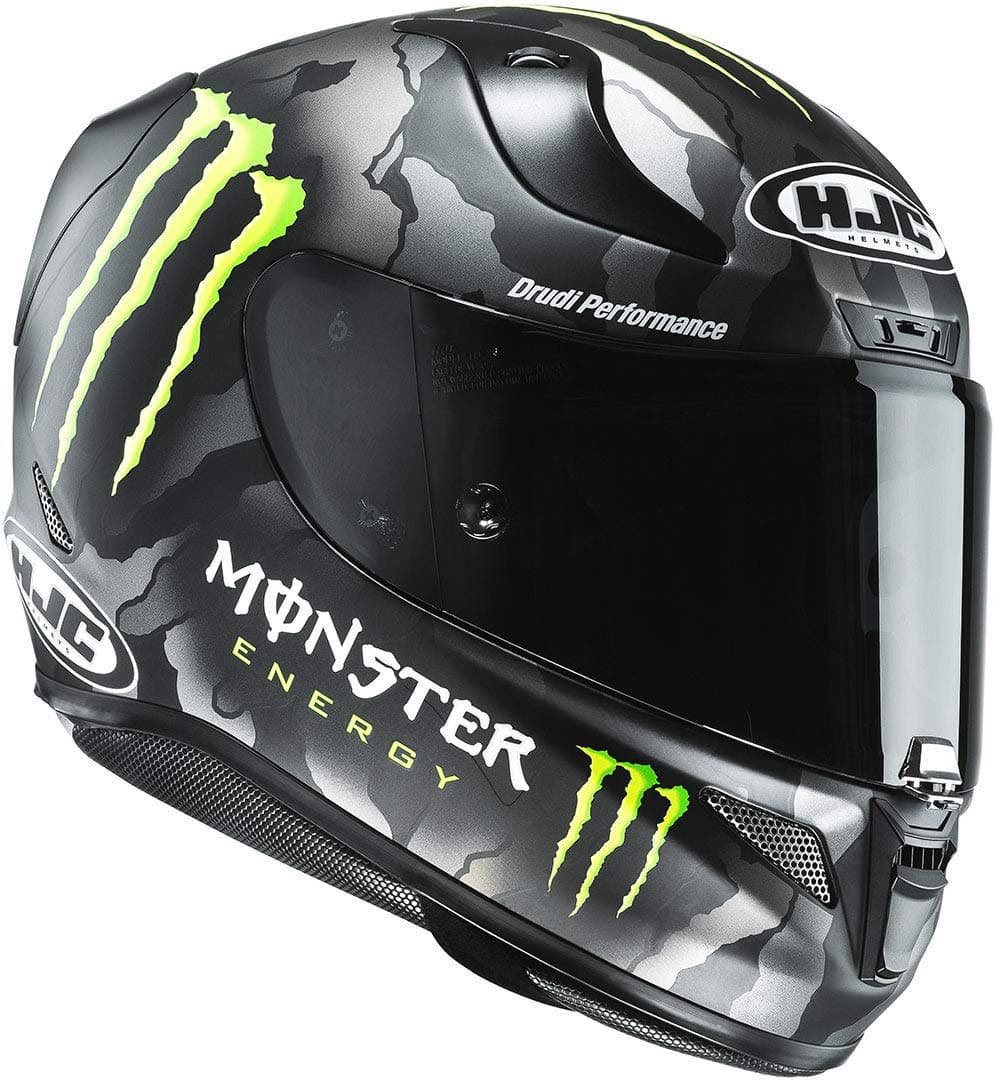 HJC RPHA 11 Monster Military Motorcycle Helmet, Black/Camo, Size L