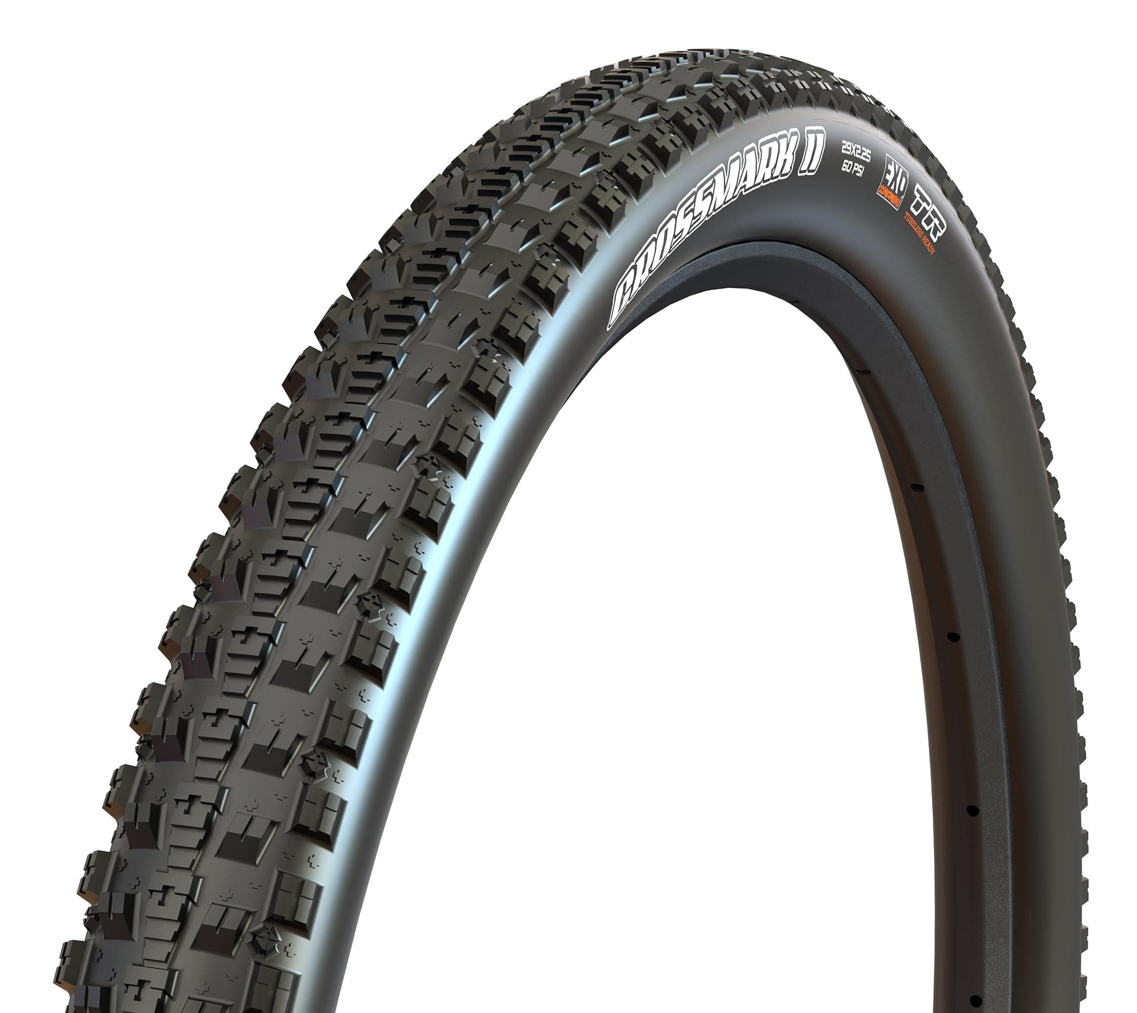 MAXXIS Crossmark II - 29x2.25 - EXO, E25 | Dual Compound - EXO - E25 Rating, Tubeless | Center Ridge Tread Rolls Extremely Fast On Hardpack