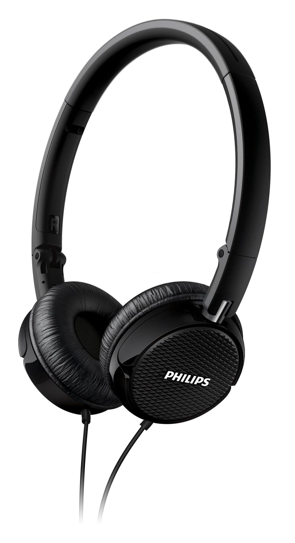 Philips FS3BK/00 Black Lightweight Foldable Headphones