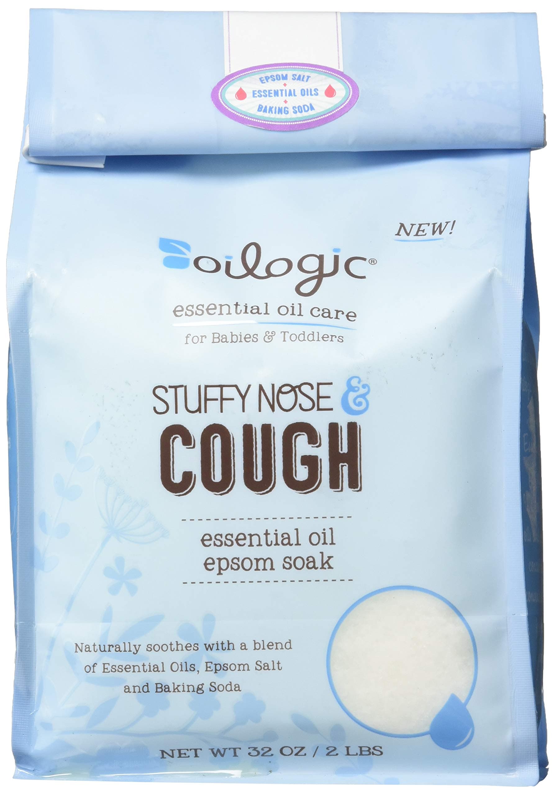Oilogic, Epsom Soak Stuffy Nose, 32 OunceMADE SAFE