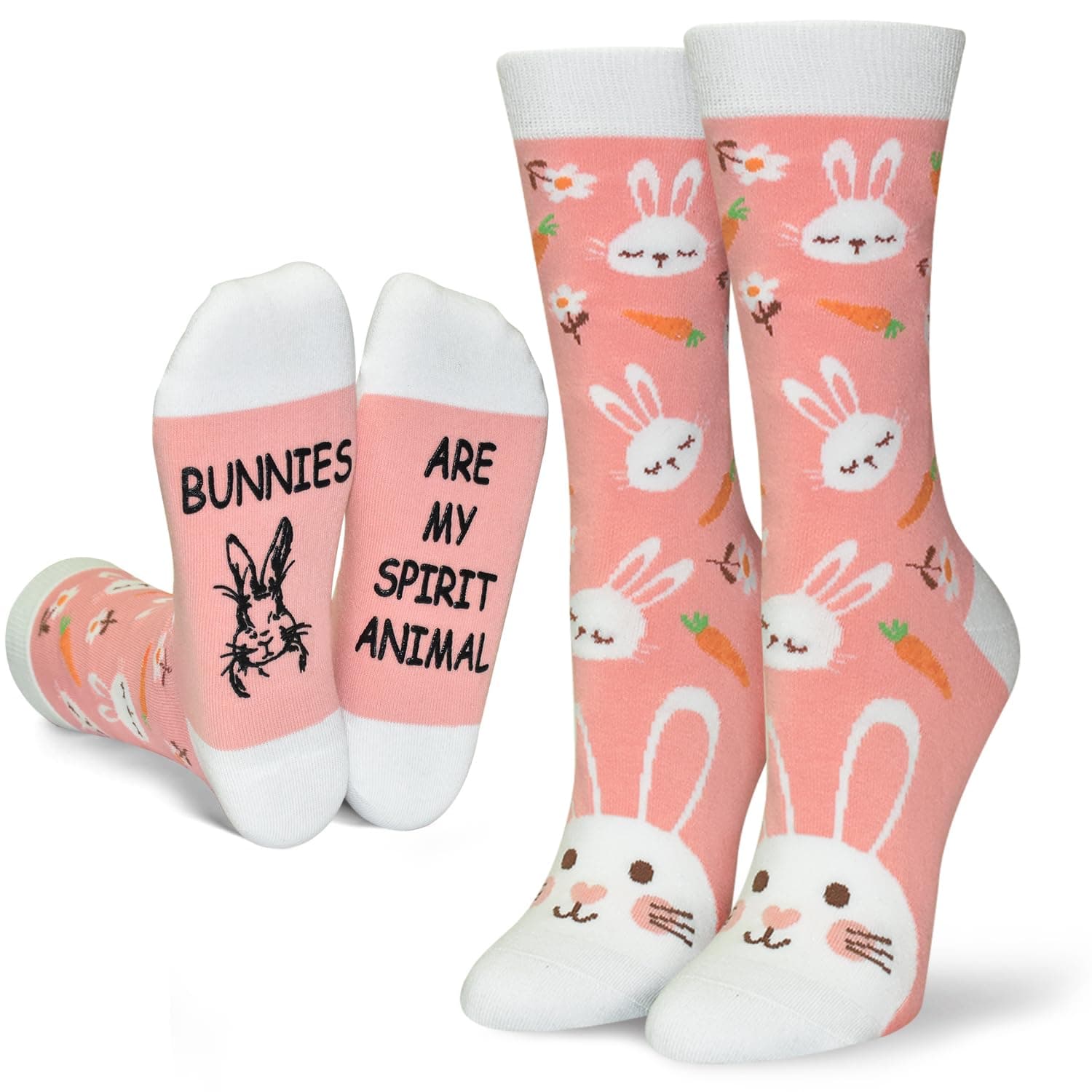 GOLIN Women & Girls Novelty Animal Socks: Funny Giraffe & Bunny Socks - Horse & Cow Animal Lovers Gifts