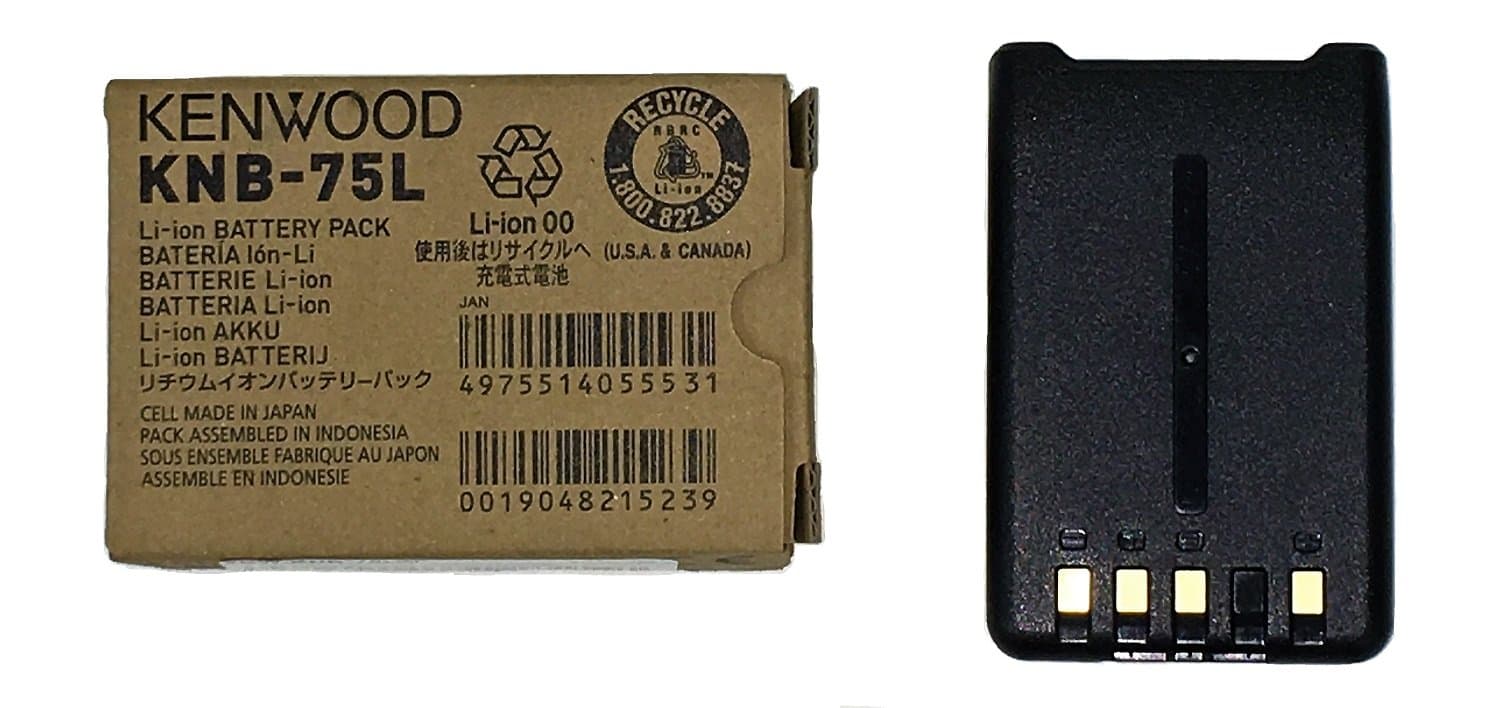 KNB-75L Kenwood Li-ion Battery Pack (1,800 mAh) for use with The TH-D74A