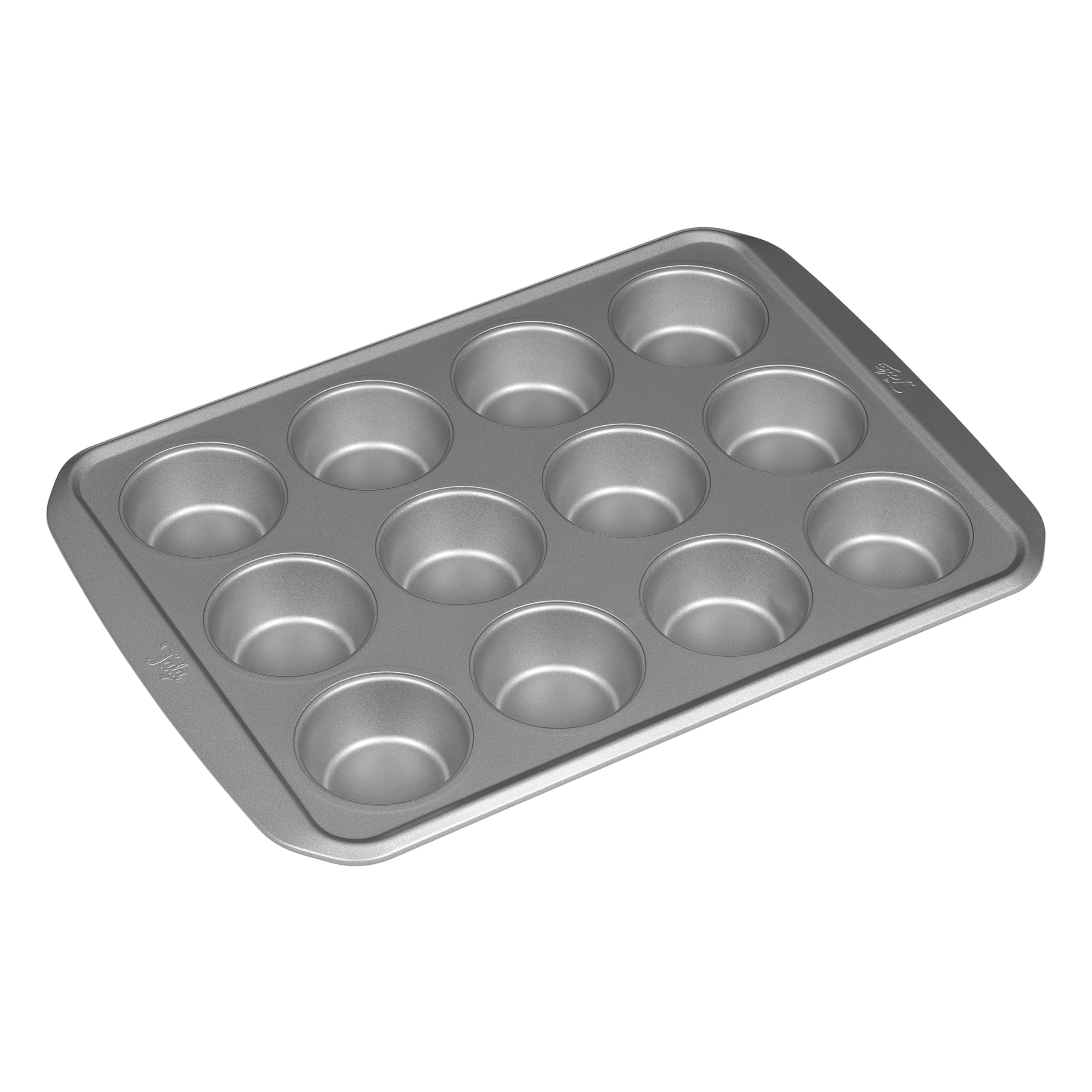 Tala Muffin Tins for Baking 12 Deep- Non Stick Yorkshire Pudding Tray, Muffin Tray, Cupcake Tin, and Baking Tray for Tarts & Mince Pies- Carbon Steel, 34.4 x 26.0 x 3.0 cm