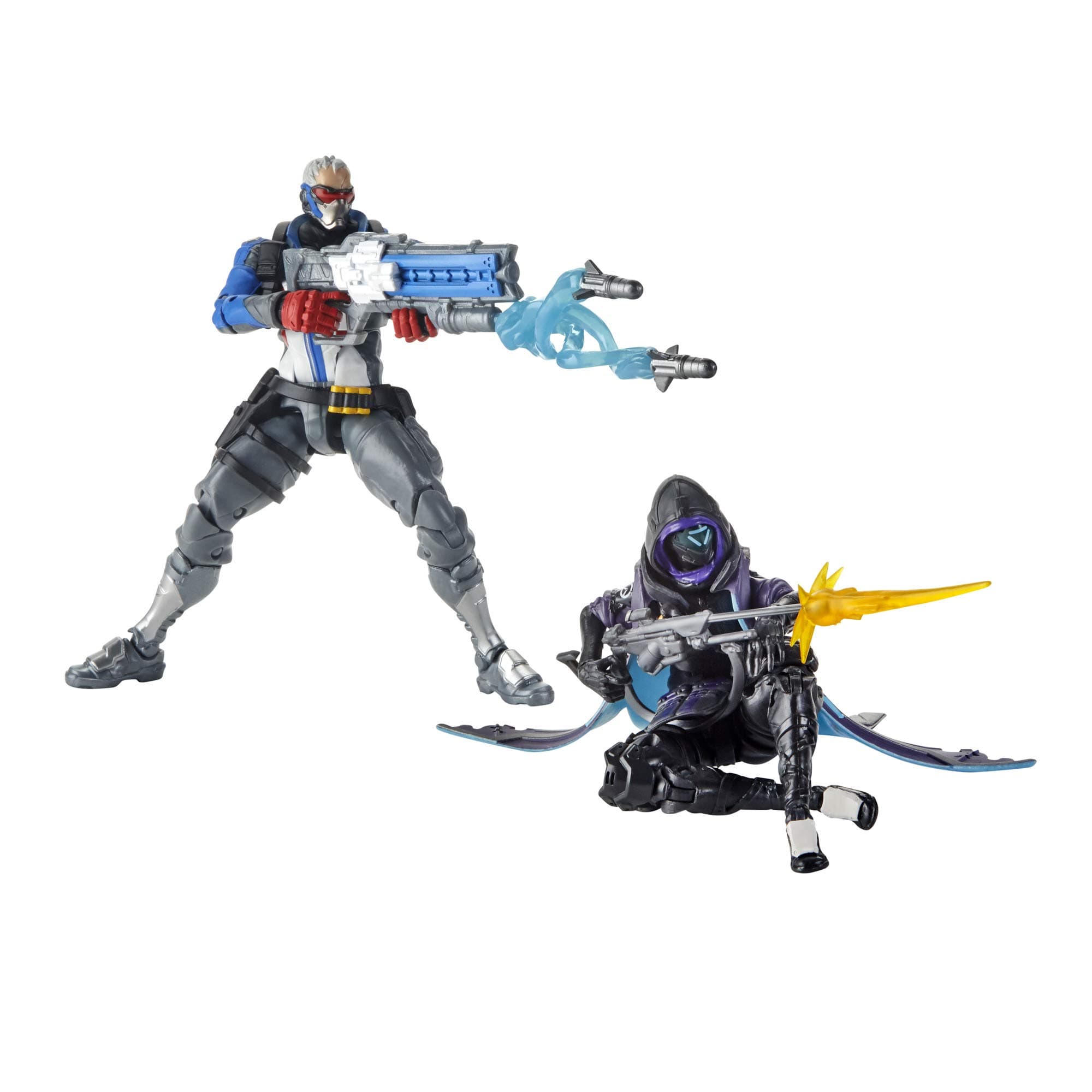 Overwatch Ultimates Series Soldier: 76 und Shrike (Ana) Skin Doppel Pack 15 cm große Action-Figuren zum Sammeln mit Accessoires – Blizzard Videospiel Charaktere