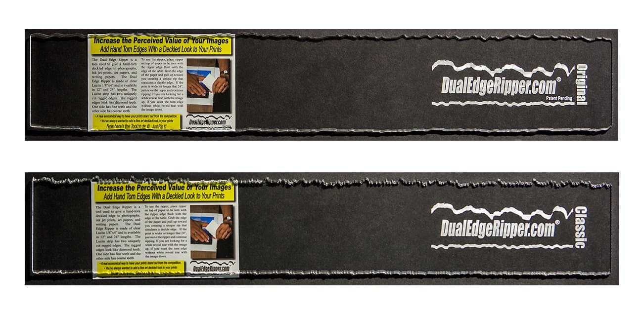 Dual Edge Ripper Original and Classic Bundle Watercolor Paper Deckle Edge Tool 2-24 inch Tools
