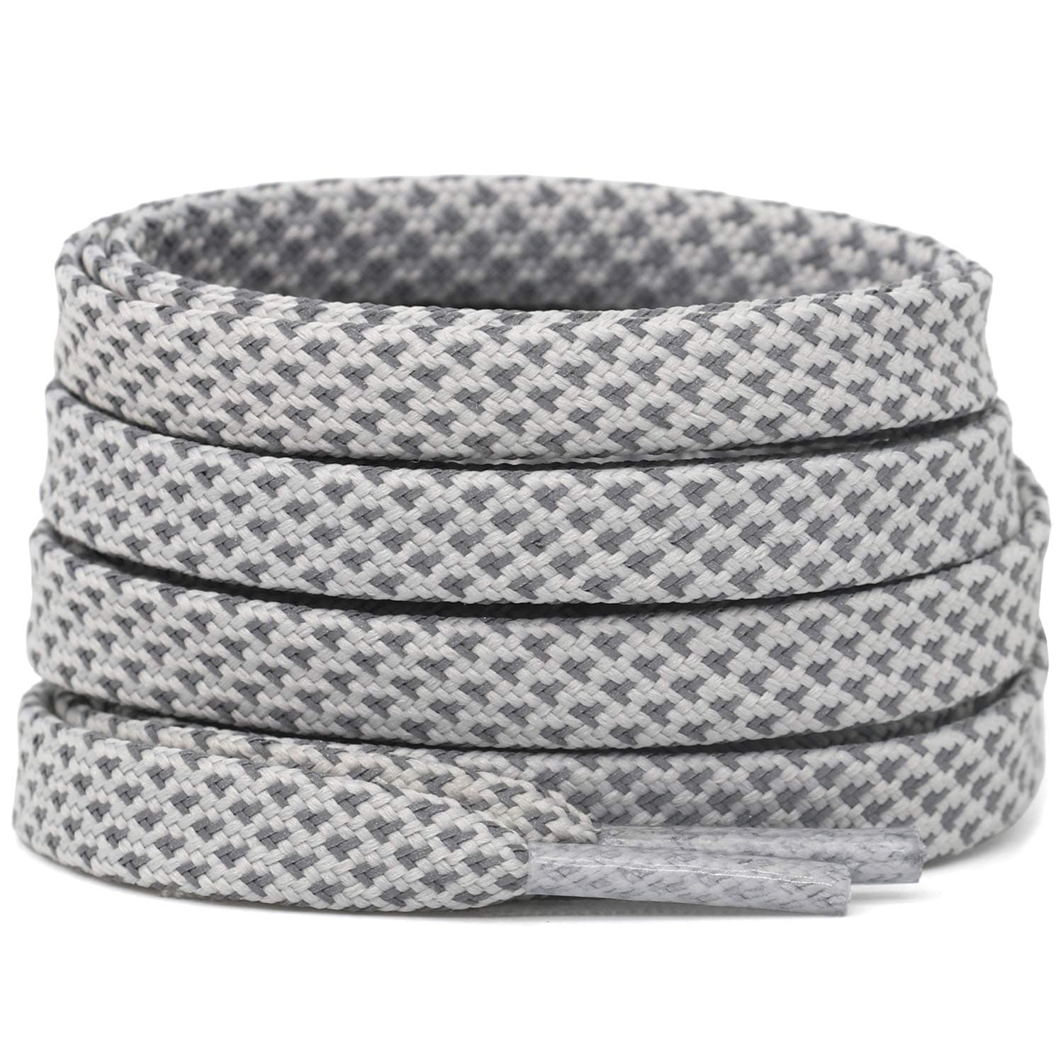 - 2 Pairs Reflective Shoelace Flat Safety Laces for Shoes Sneakers Boots