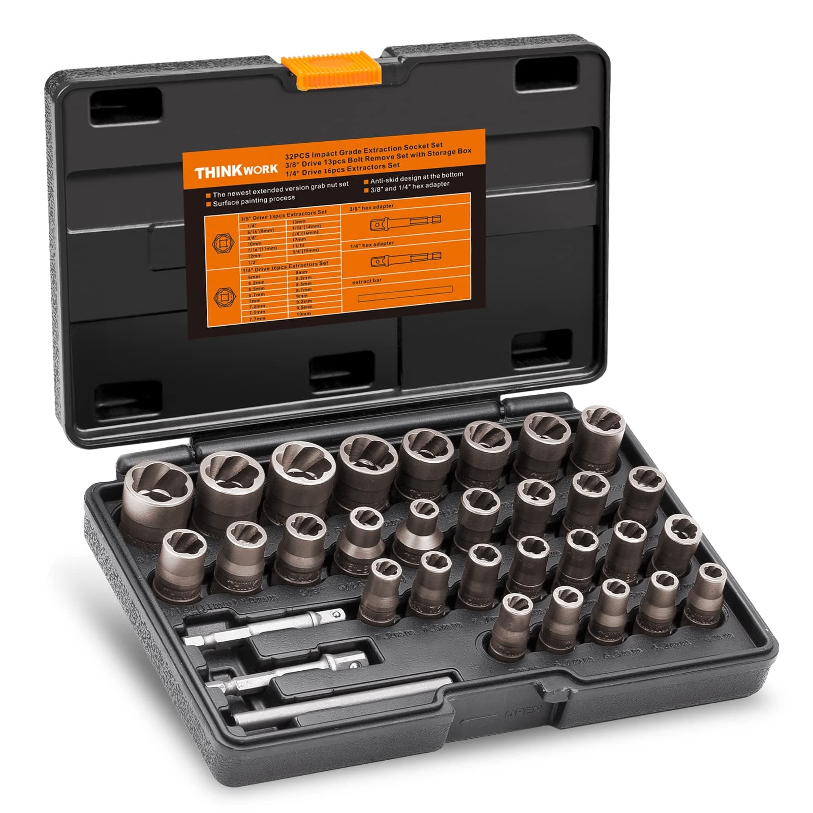 32 Pcs Upgraded Bolt Extractor Set