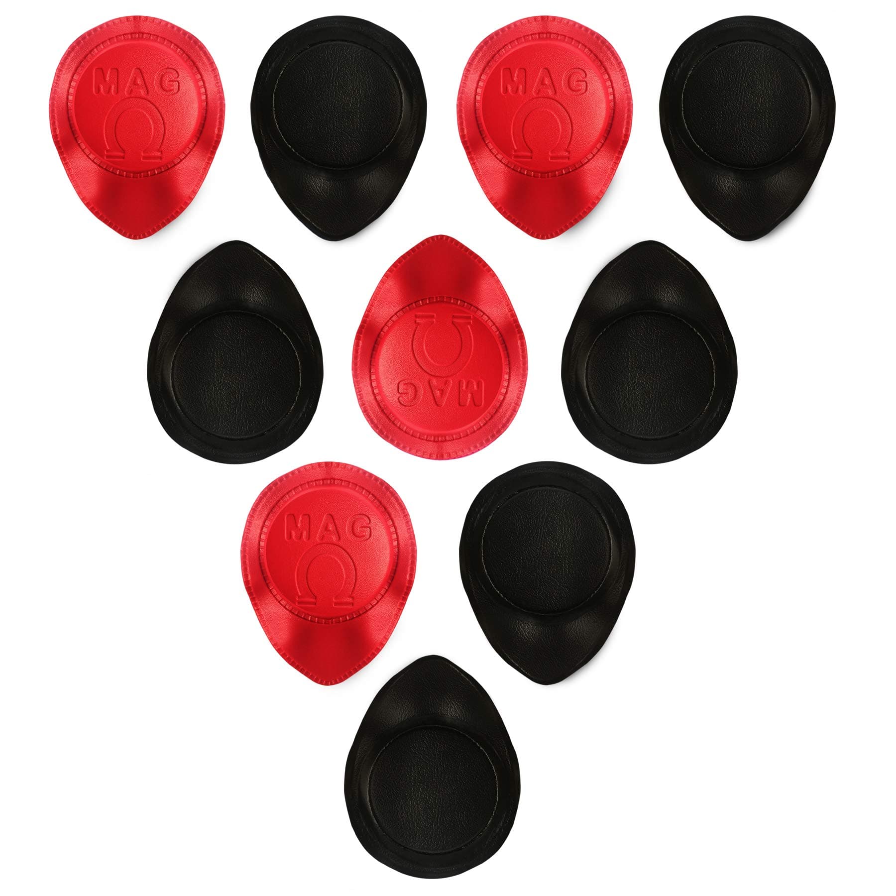 MAG® 10‑Pack Round 4000 Gauss Ferrite Biomagnets – Dr Goiz Therapy Kit – 54 × 8 mm – Vinyl-Coated with Clear Positive/Negative Polarity