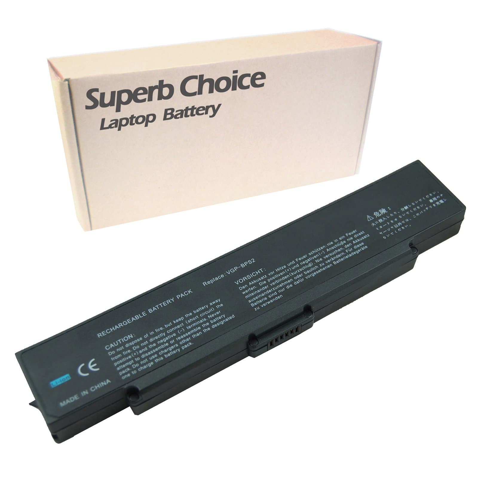 Superb Choice Battery Compatible with Vaio VGP-BPL2 VGP-BPS2 VGP-BPS2A VGP-BPS2B VGP-BPS2C