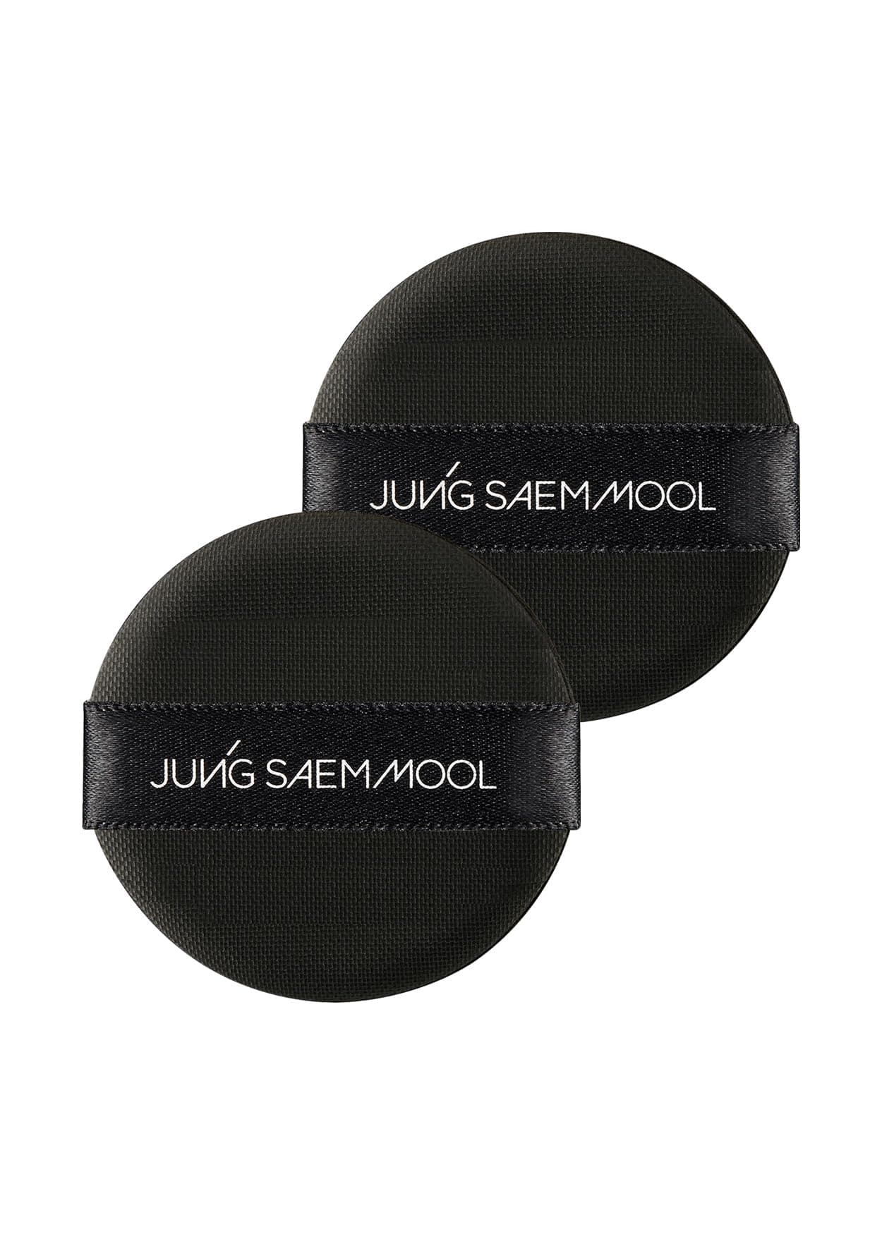 JUNG SAEM MOOL Cushion Puff | Natural Cover Puff for Smooth Fitting, Round Shape 2.1 Inch, Set (2pc)