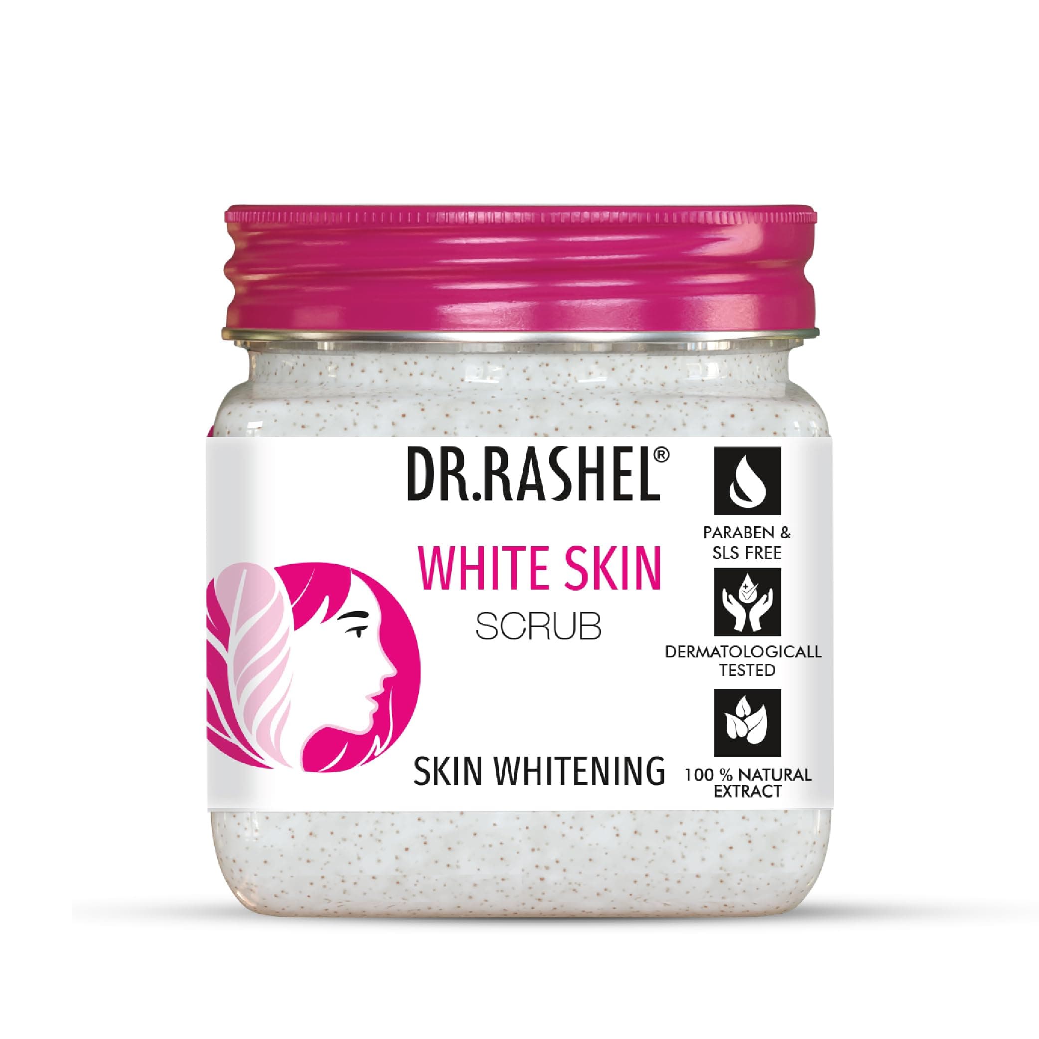 Dr.Rashel WHITE SKIN SCRUB For Skin Whitening, Skin Lightening, Dark Spot, Reduce Pigmentation (380 ml)