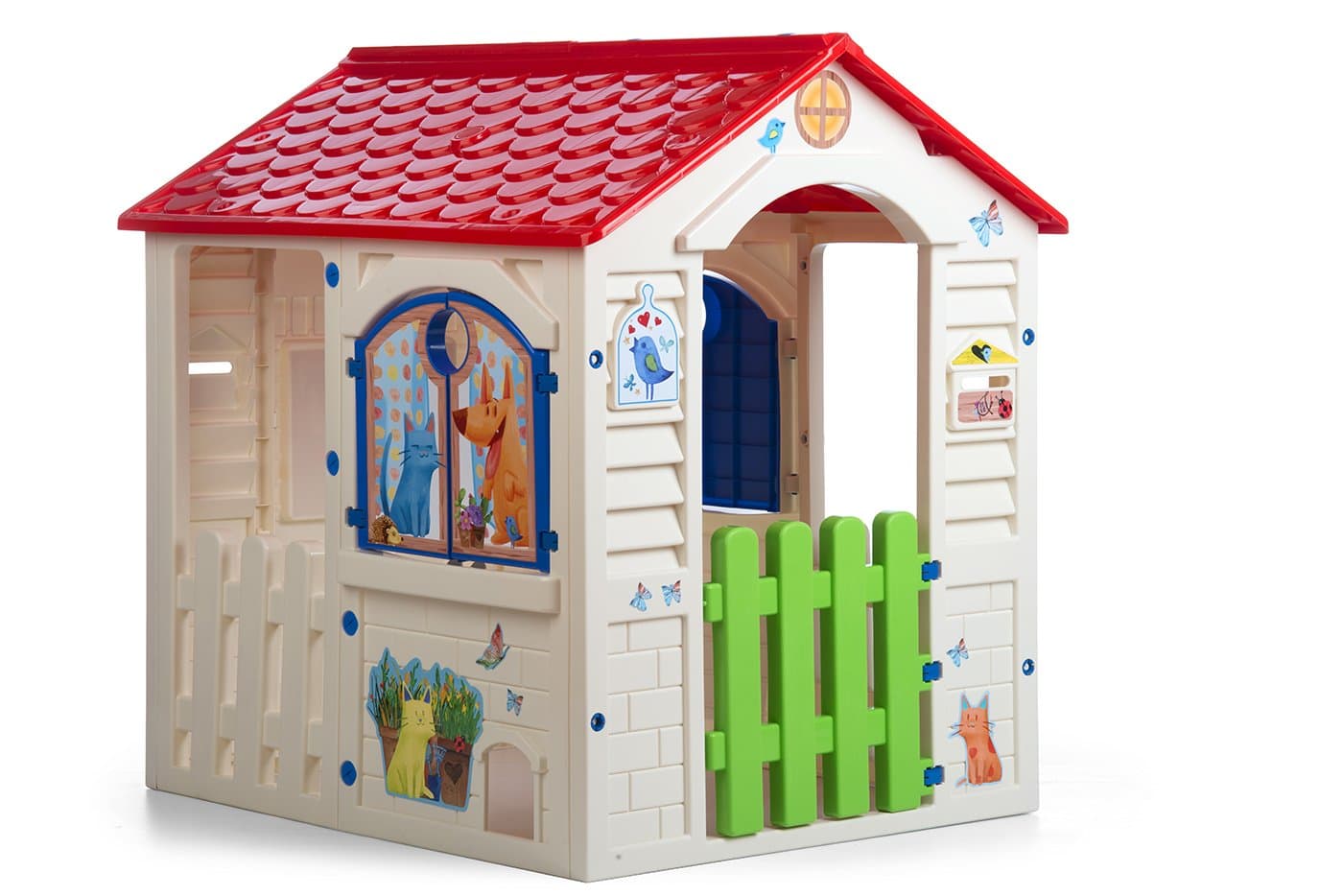 Chicos - Country Cottage | Outdoor and Indoor Children's House. Made of strong and durable plastic. Measurements 84 x 103 x 104 cm. From 24 months (89607)