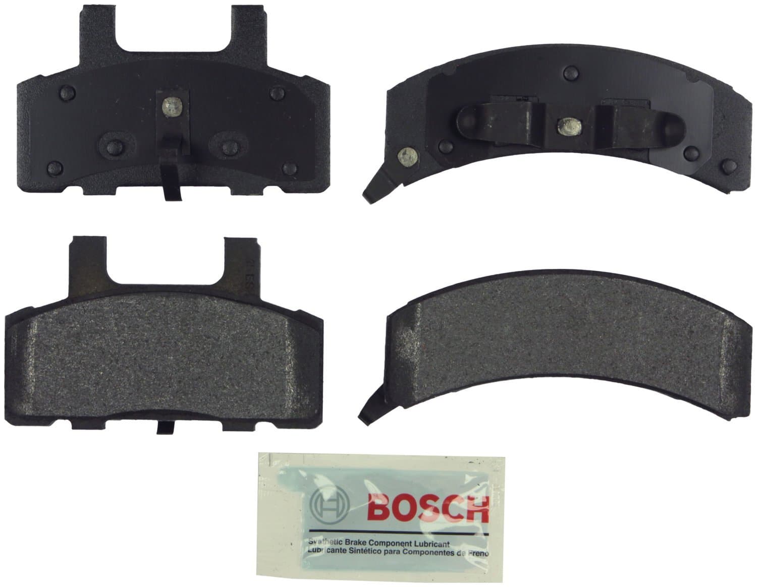 BOSCH BE369 Blue Semi-Metallic Disc Brake Pad Set - Compatible With Select Cadillac Escalade; Chevrolet/GMC Astro, C/K Trucks, Express, Safari, Savana, Suburban, Tahoe, Yukon; Dodge Ram +More; FRONT