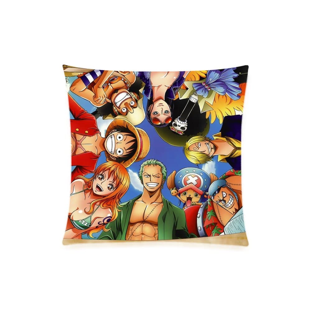 Homeli Anime One Piece Custom Pillowcase Soft Zippered Throw Pillow Cover Cushion Covers Case Pillowslips