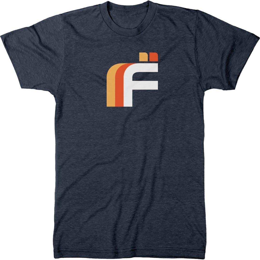 Future War Cult Tri Logo Men's Modern Fit Tri-Blend T-Shirt (Vintage Navy, Large)