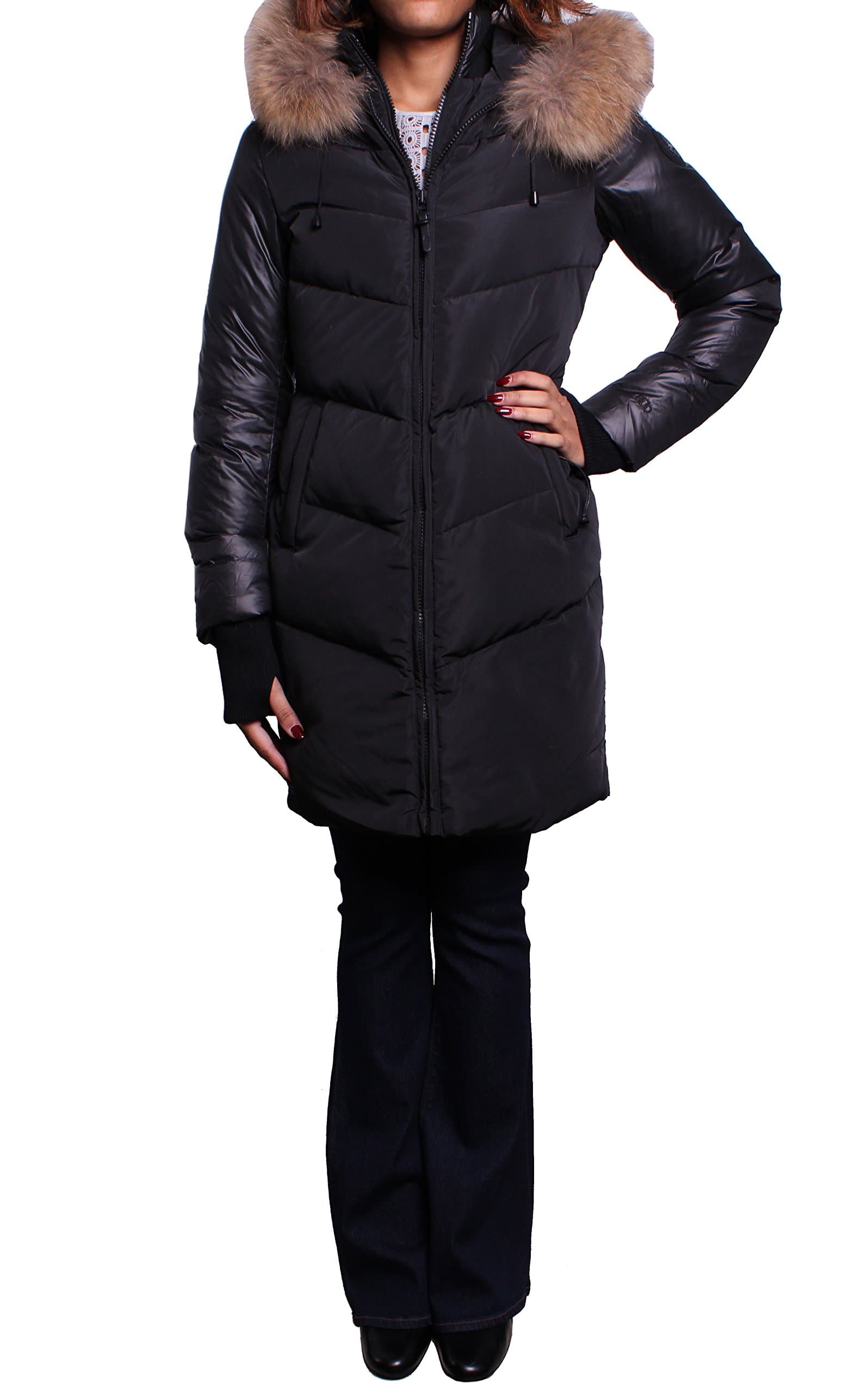 Rud by Rudsak Women's MYA Chevron Down Coat