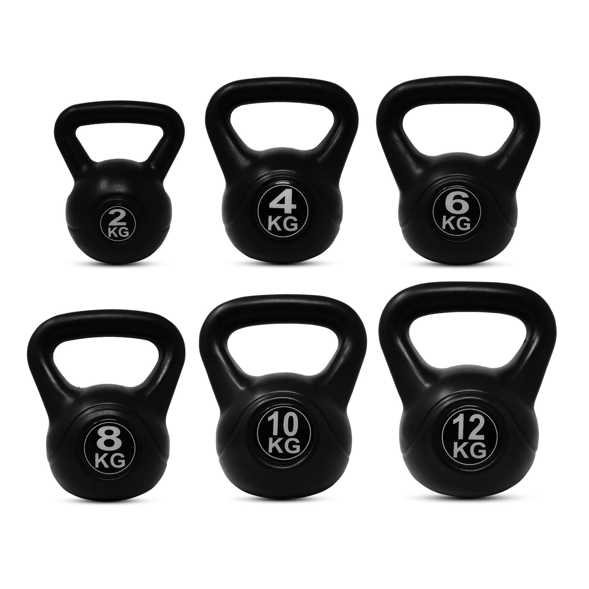 EXTREME FITNESS Vinyl Kettlebell Strength Weight Fitness Home Gym Workouts Kettlebells Select from 2-24kg